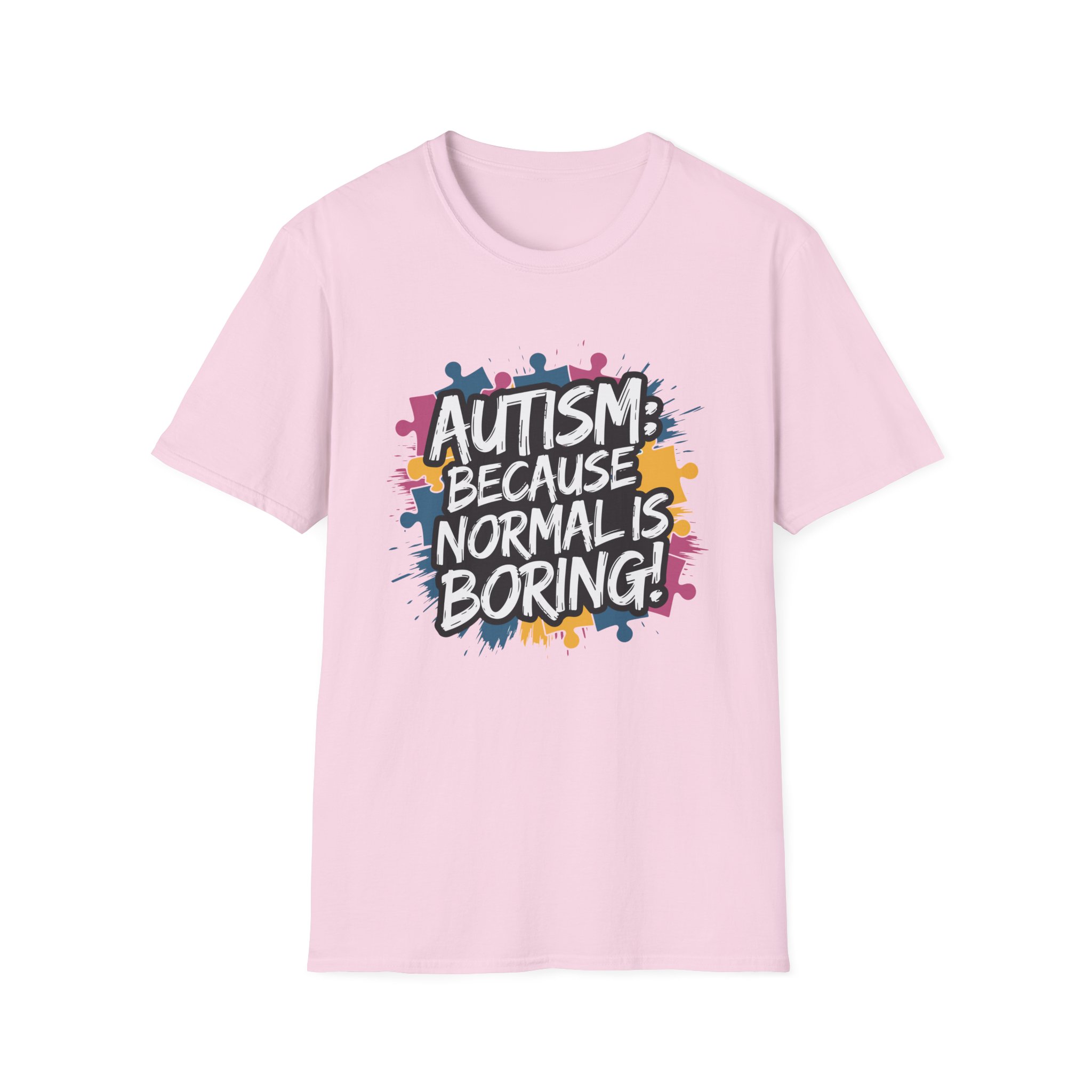 Autism Awareness Softstyle T-Shirt, Unisex Puzzle Piece Tee, Funny Autism Shirt, Gift for Autism Support, Inclusion T-Shirt - Image 57