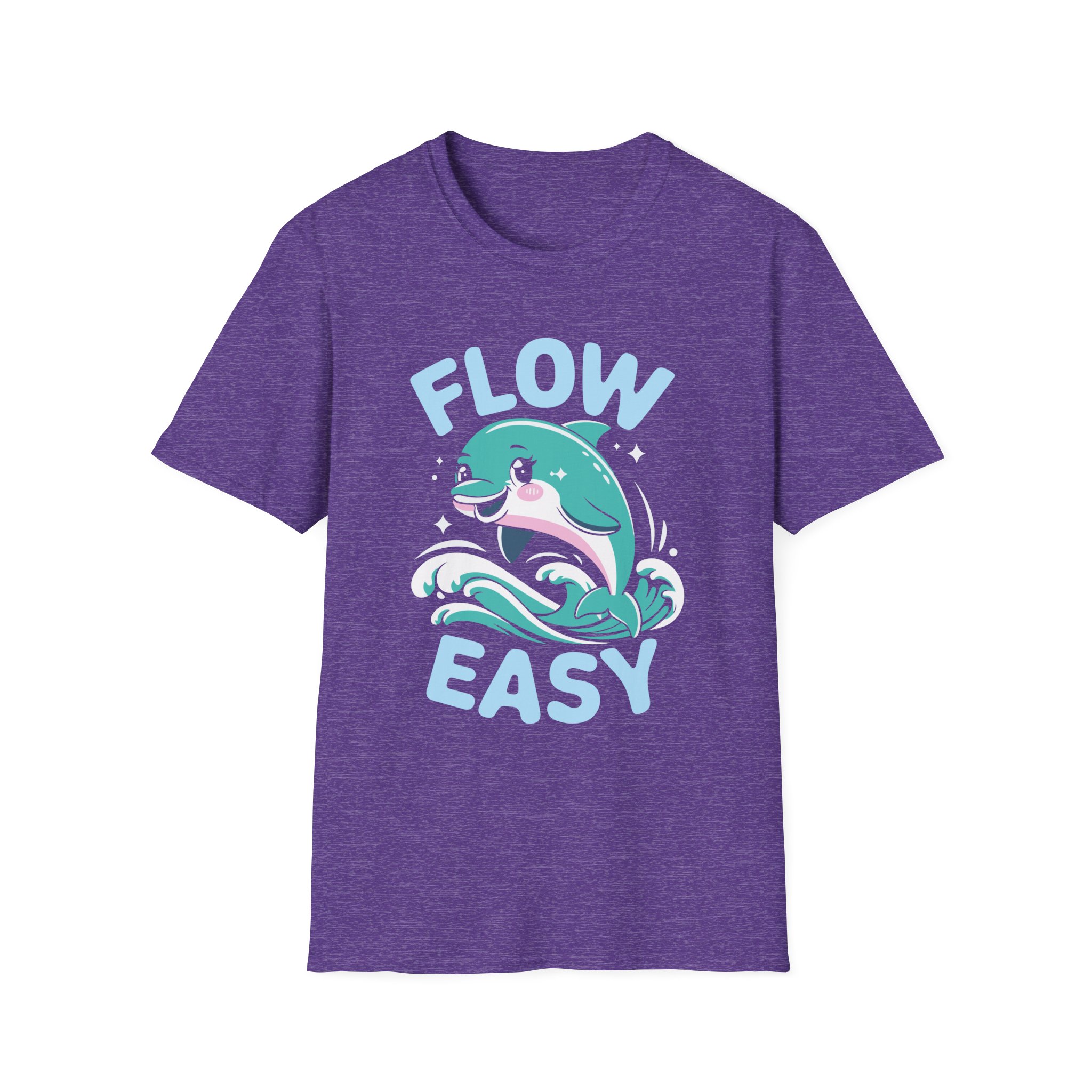 Charming Dolphin T-Shirt - Flow Easy, Fun Gift, Ocean Lover Apparel, Relaxed Fit, Summer Vibes, Casual Wear - Image 53
