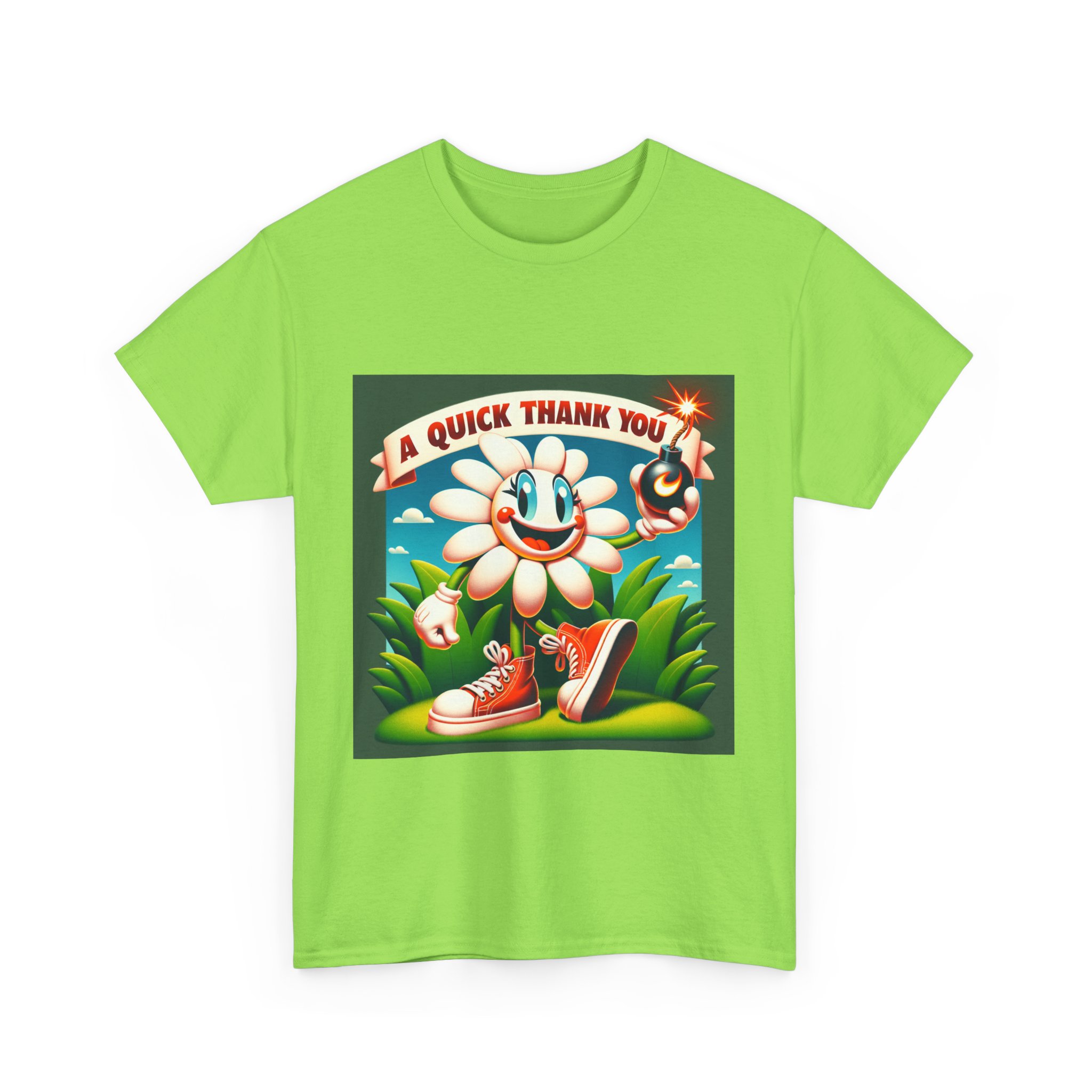 Retro Thank You Flower Tee, Unisex Cotton T-Shirt, Flower Graphic Shirt, Vintage Style Tee, Fun Thank You Gift - Image 38