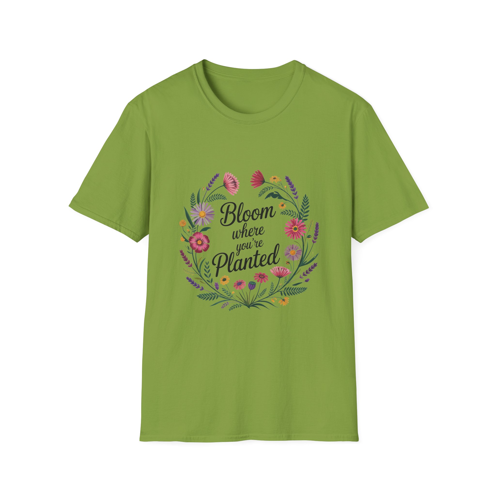 Bloom Where You're Planted T-Shirt, Floral Shirt, Gardening Gift, Inspirational Tee, Nature Lover Apparel, Plant Lover Gift - Image 33