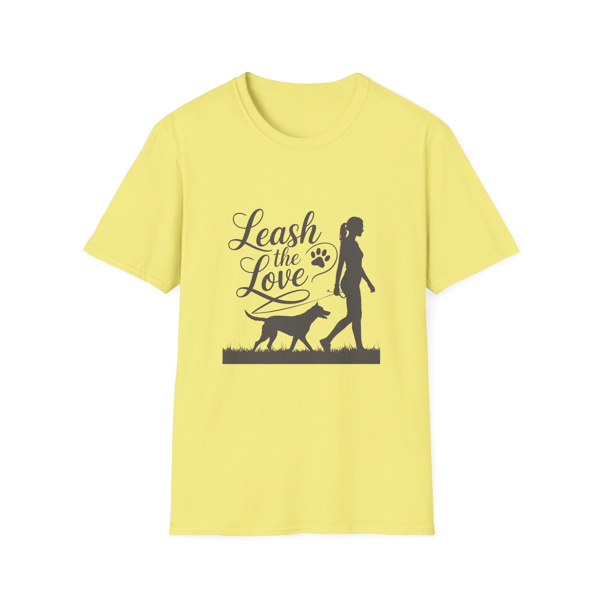 Leash the Love T-Shirt, Pet Lover Gift, Dog Walking Tee, Animal Theme Apparel, Unisex Softstyle Shirt - Image 21