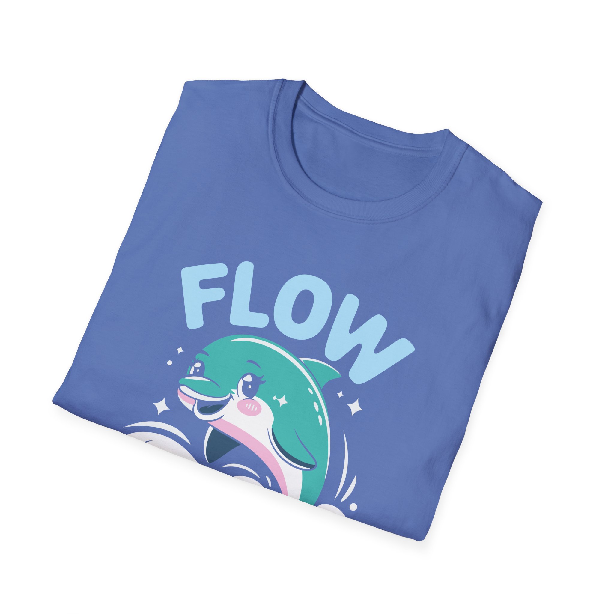 Charming Dolphin T-Shirt - Flow Easy, Fun Gift, Ocean Lover Apparel, Relaxed Fit, Summer Vibes, Casual Wear - Image 24