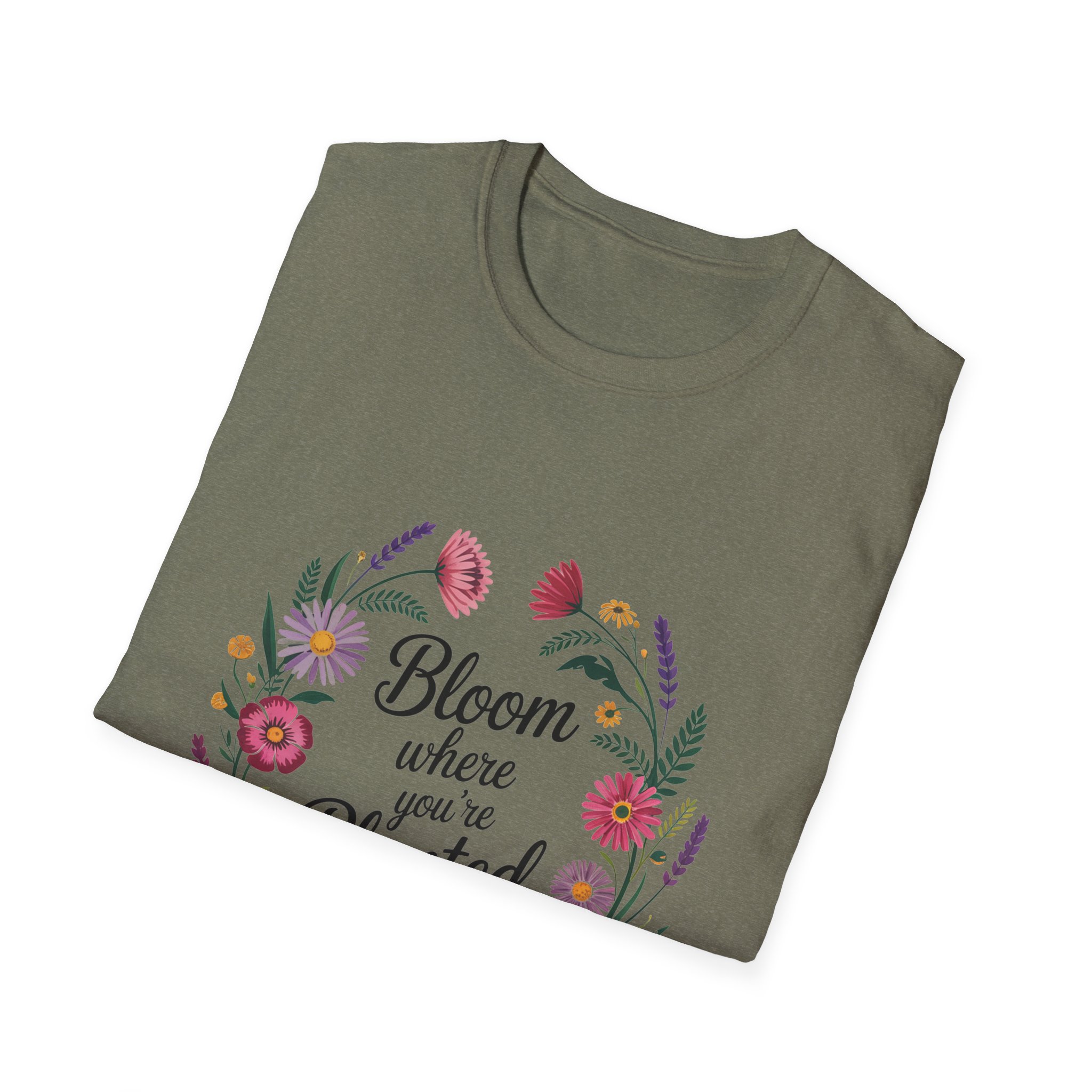Bloom Where You're Planted T-Shirt, Floral Shirt, Gardening Gift, Inspirational Tee, Nature Lover Apparel, Plant Lover Gift - Image 28