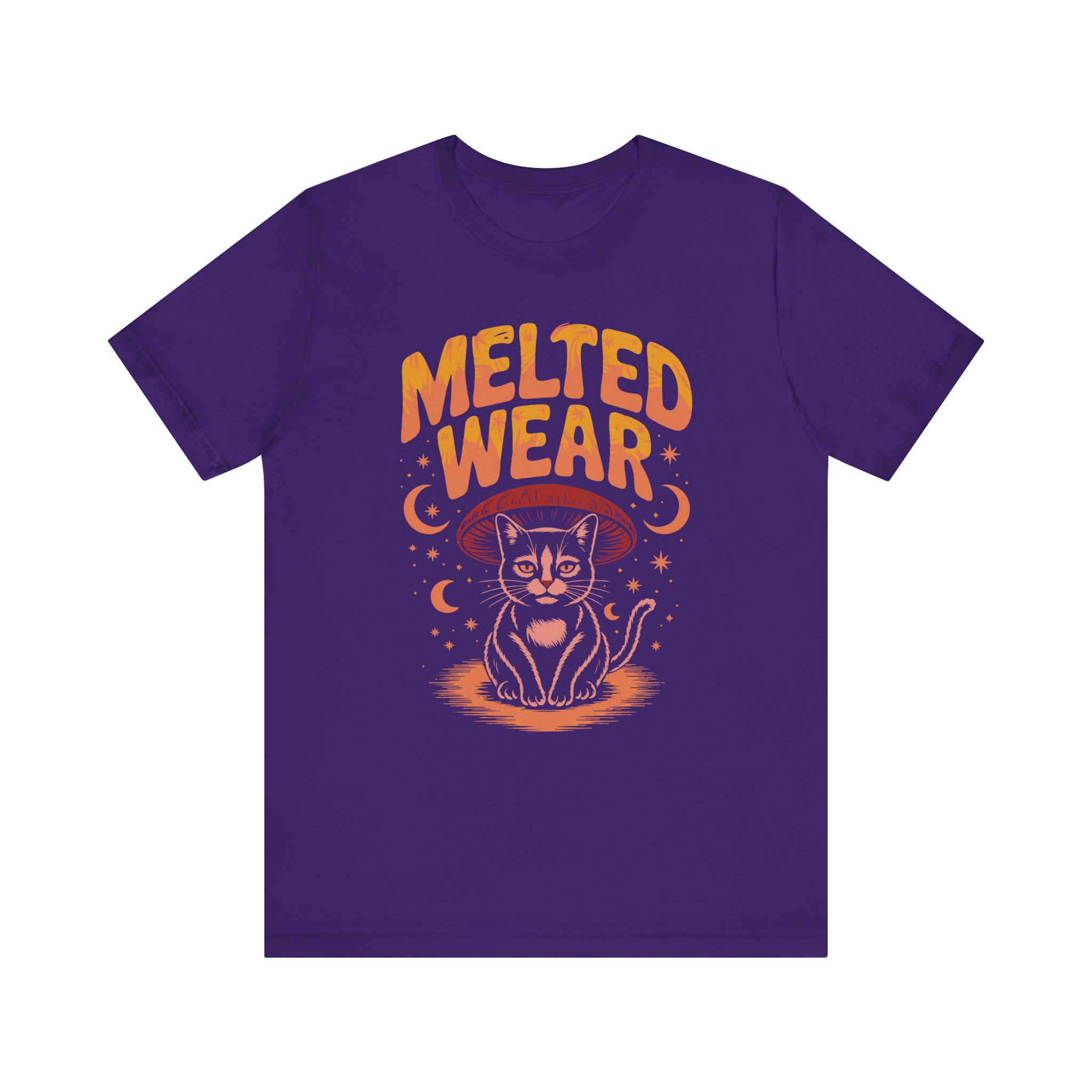 Melted Wear Cat Tee | Unisex Short Sleeve Shirt for Cat Lovers, Cozy Gift, Halloween, Casual Style, Retro Vibe, Fun Graphic - Image 45