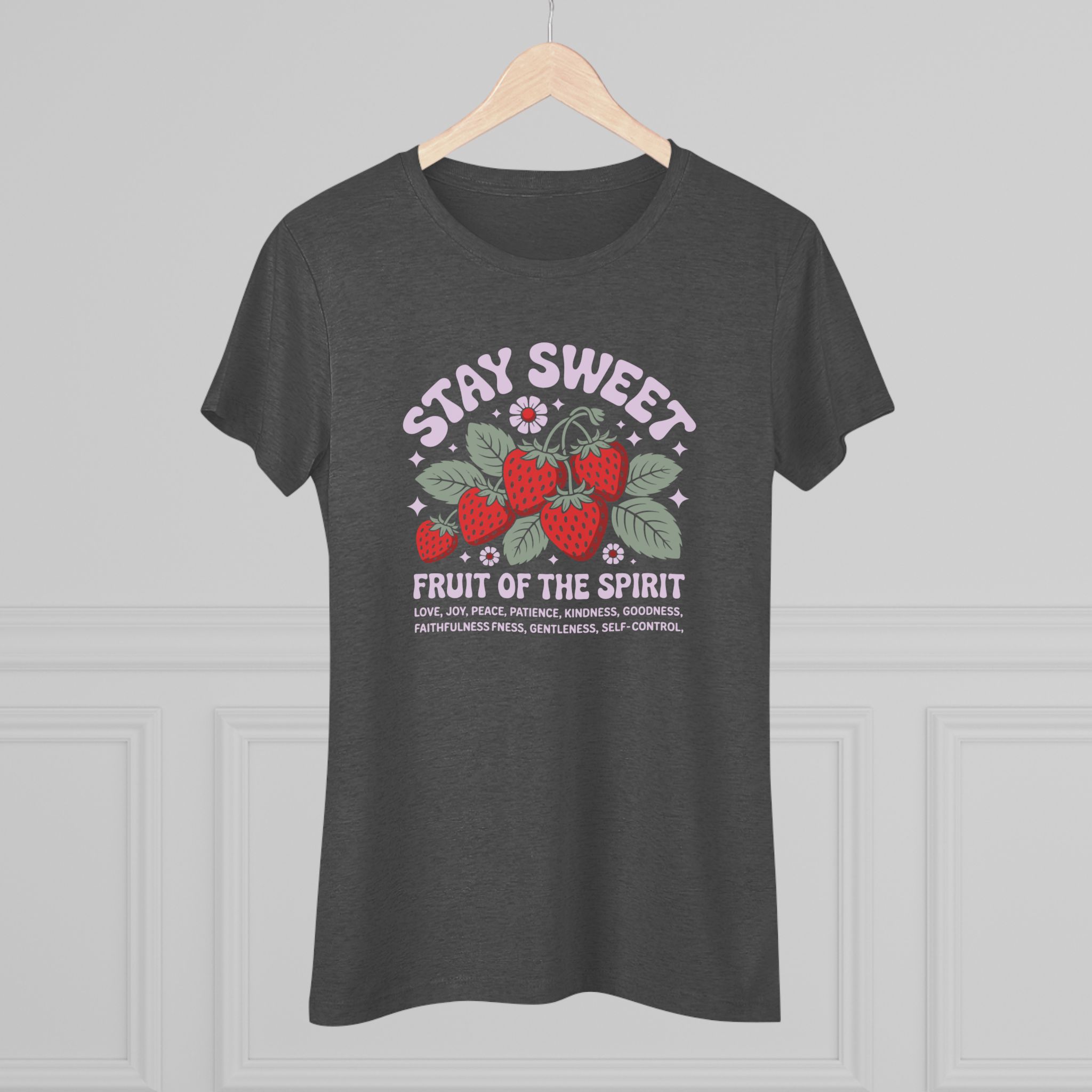 Stay Sweet Women's Triblend Tee, Inspirational Shirt, Faith-Based Gift, Casual Wear, Summer Top, Cute Graphic Tee - Image 4