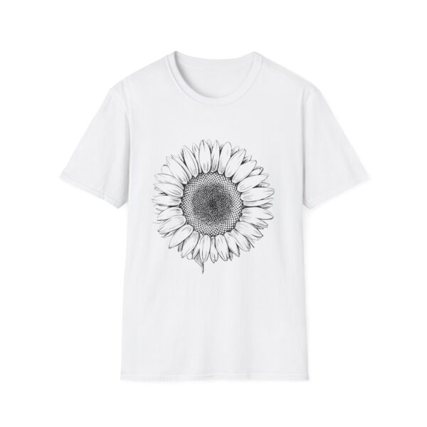 Sunflower Unisex Softstyle T-Shirt - Floral Graphic Tee for Nature Lovers, Gift for Gardeners, Summer Fashion