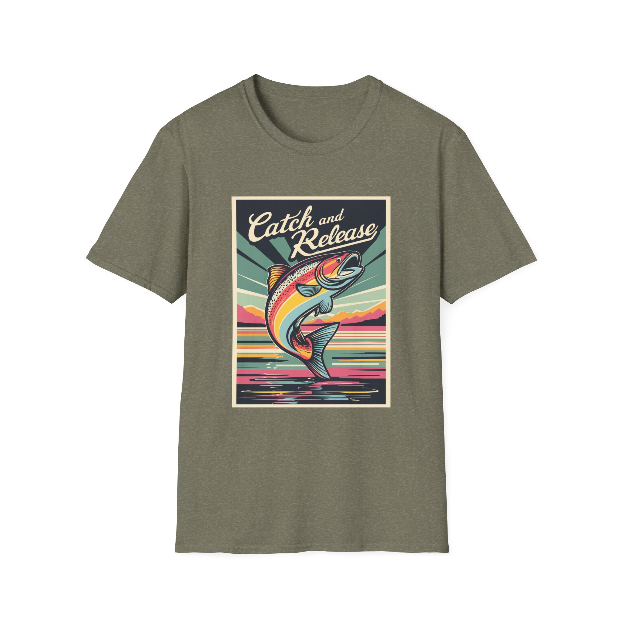 Catch and Release Fishing T-Shirt | Unisex Softstyle Tee | Perfect for Anglers, Gifts for Fishermen, Outdoor - Image 17