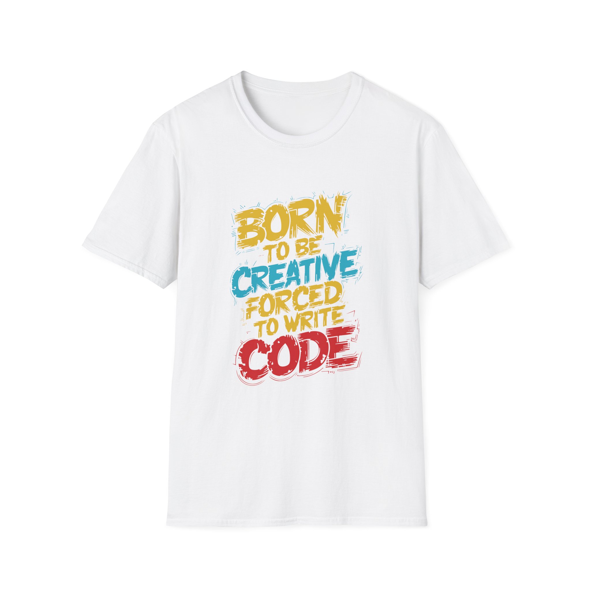 Creative Coding T-Shirt: Born to be Creative, Programmer Gift, Geek Apparel, Tech Enthusiast Tee, Casual Style