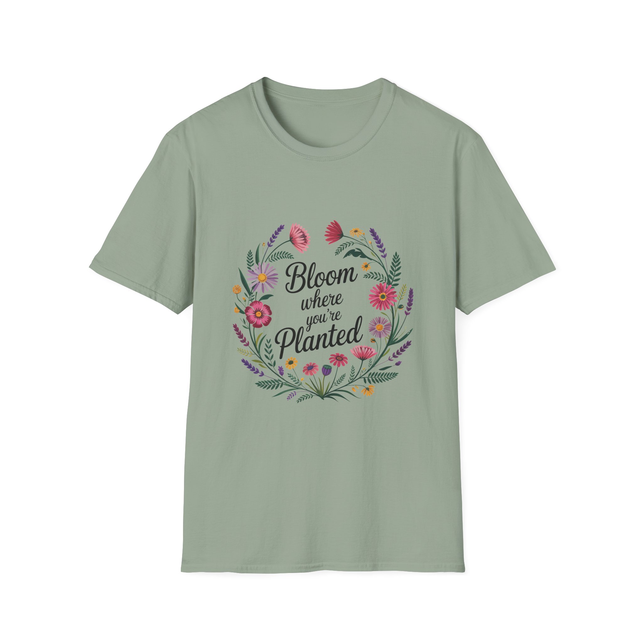 Bloom Where You're Planted T-Shirt, Floral Shirt, Gardening Gift, Inspirational Tee, Nature Lover Apparel, Plant Lover Gift - Image 29