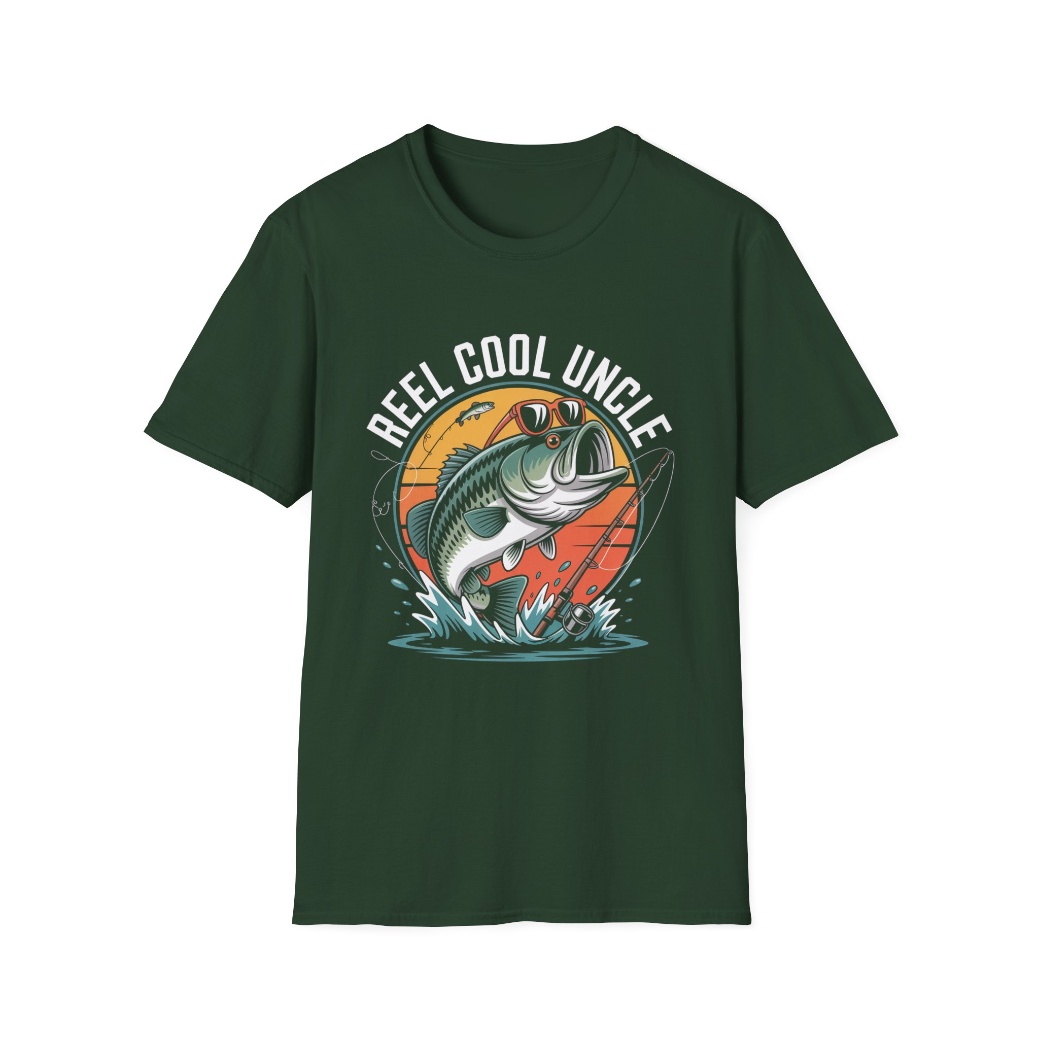 Reel Cool Uncle Fishing T-Shirt | Casual Gift for Fishermen, Outdoor Apparel, Summer Style, Birthday, Father's Day - Image 13