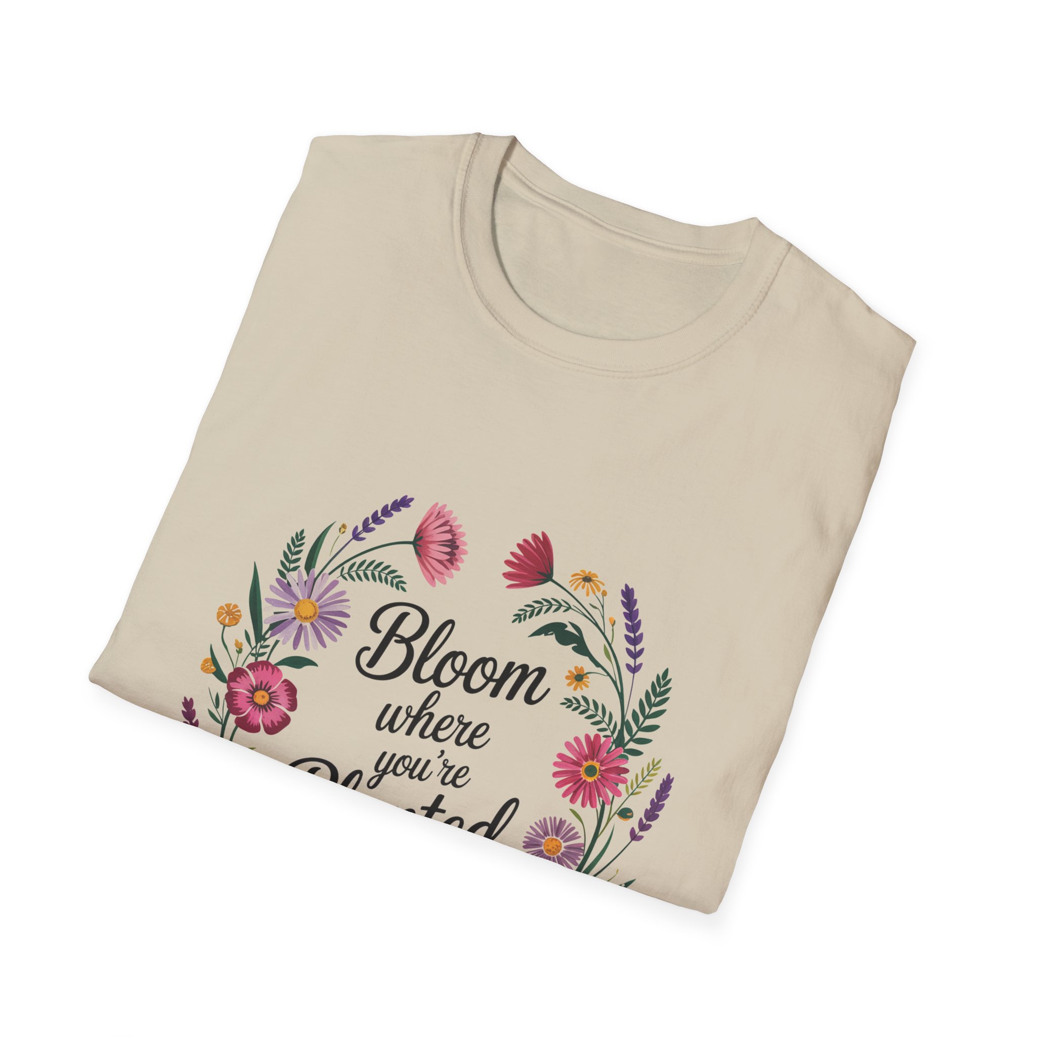 Bloom Where You're Planted T-Shirt, Floral Shirt, Gardening Gift, Inspirational Tee, Nature Lover Apparel, Plant Lover Gift - Image 8