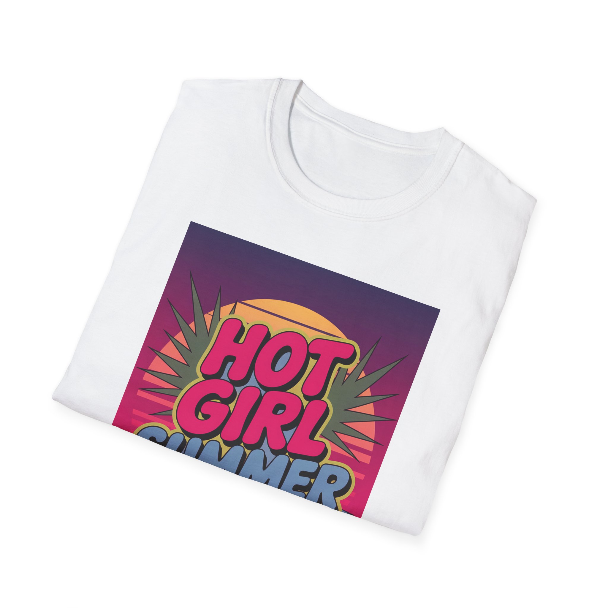 Softstyle T-Shirt, Fun Retro Graphic Tee, Summer Vibes Shirt - Image 10