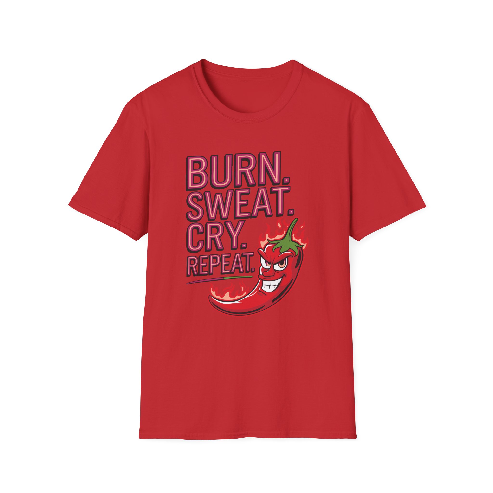 Funny Fitness T-Shirt - "BURN.SWEAT.CRY.REPEAT", Gym Wear, Workout Tee, Motivational Shirt, Activewear - Image 49