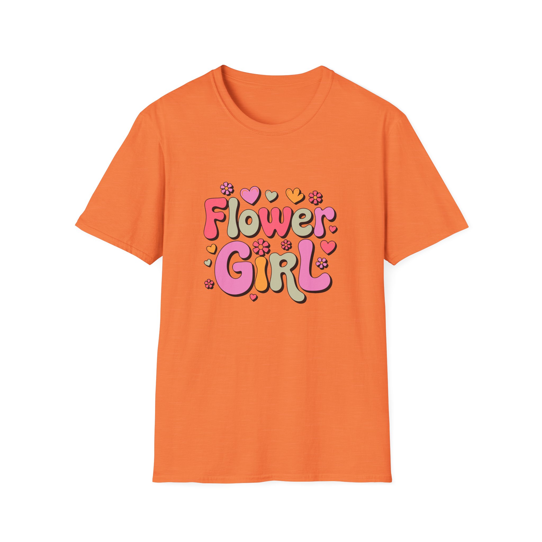 Flower Girl T-Shirt, Fun Floral Graphic Tee, Unisex Casual Shirt, Perfect for Spring Celebrations, Gift for Flower Girls