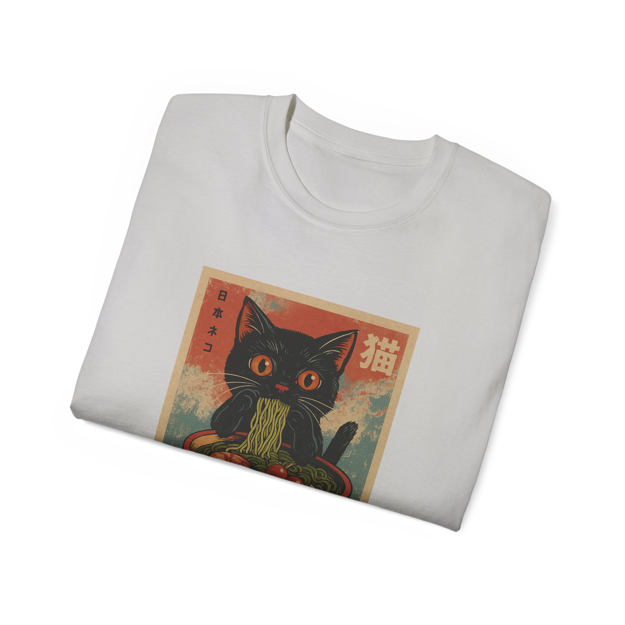 Cute Cat Pasta Unisex Tee, Cat Lover Gift, Kawaii T-Shirt, Graphic Shirt, Unique Graphic Tee - Image 20