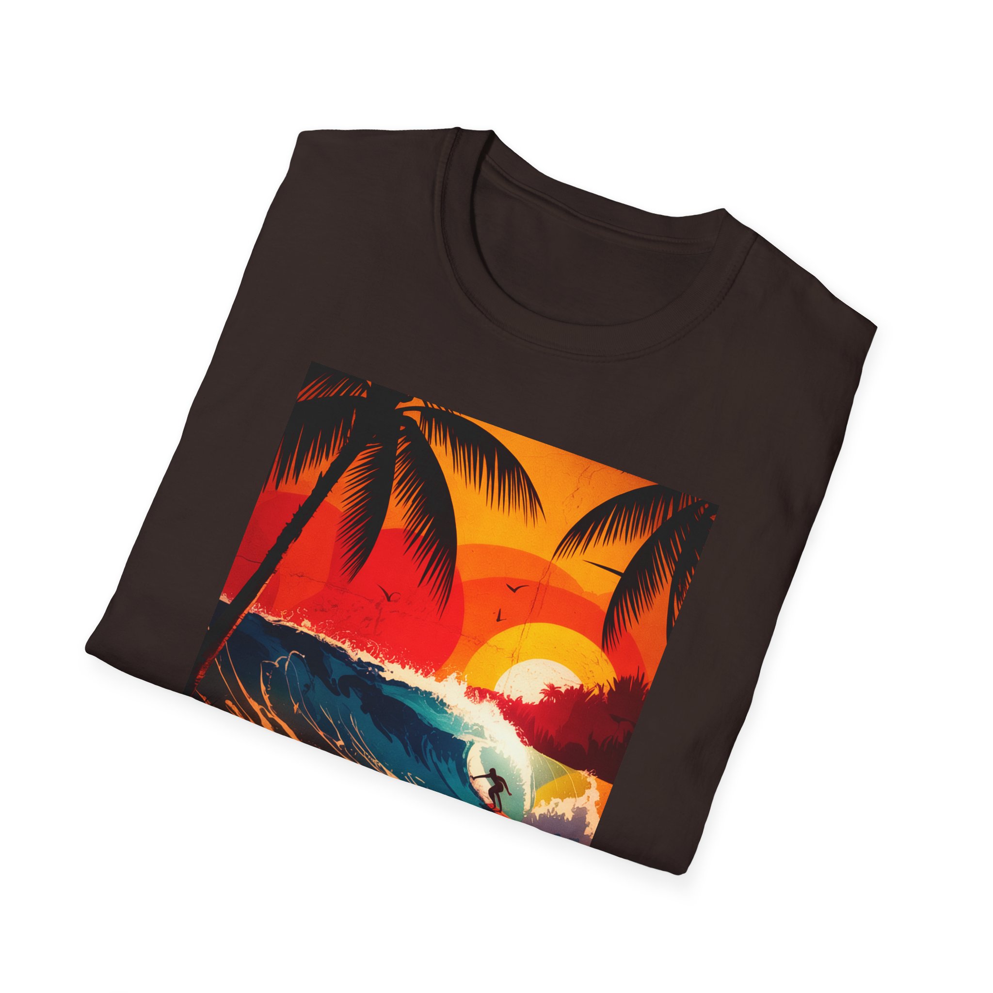 Catch the Wave Summer Vibes T-Shirt, Unisex Softstyle Tee, Beachwear, Vacation Essential, Gift for Surfers - Image 12