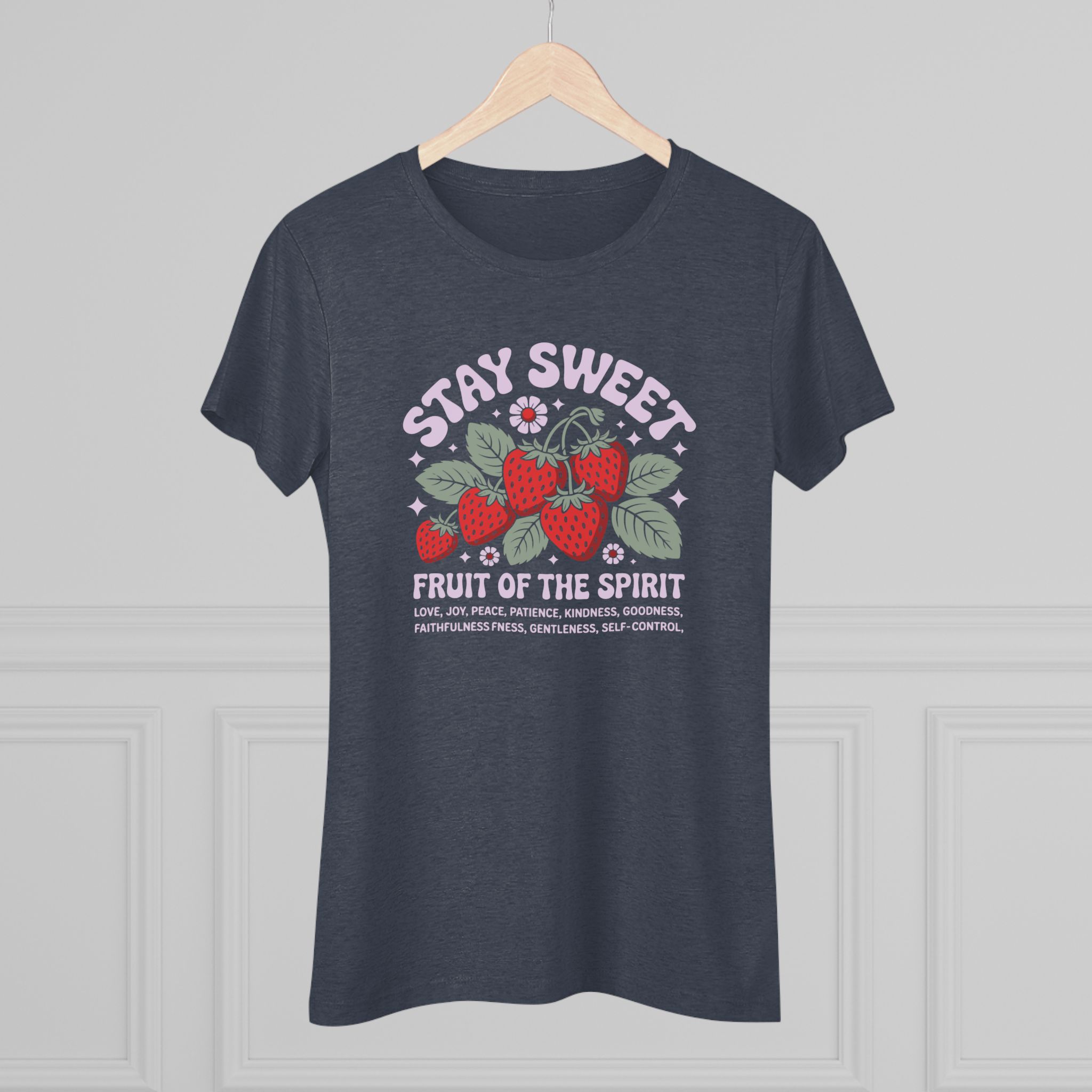 Stay Sweet Women's Triblend Tee, Inspirational Shirt, Faith-Based Gift, Casual Wear, Summer Top, Cute Graphic Tee - Image 12