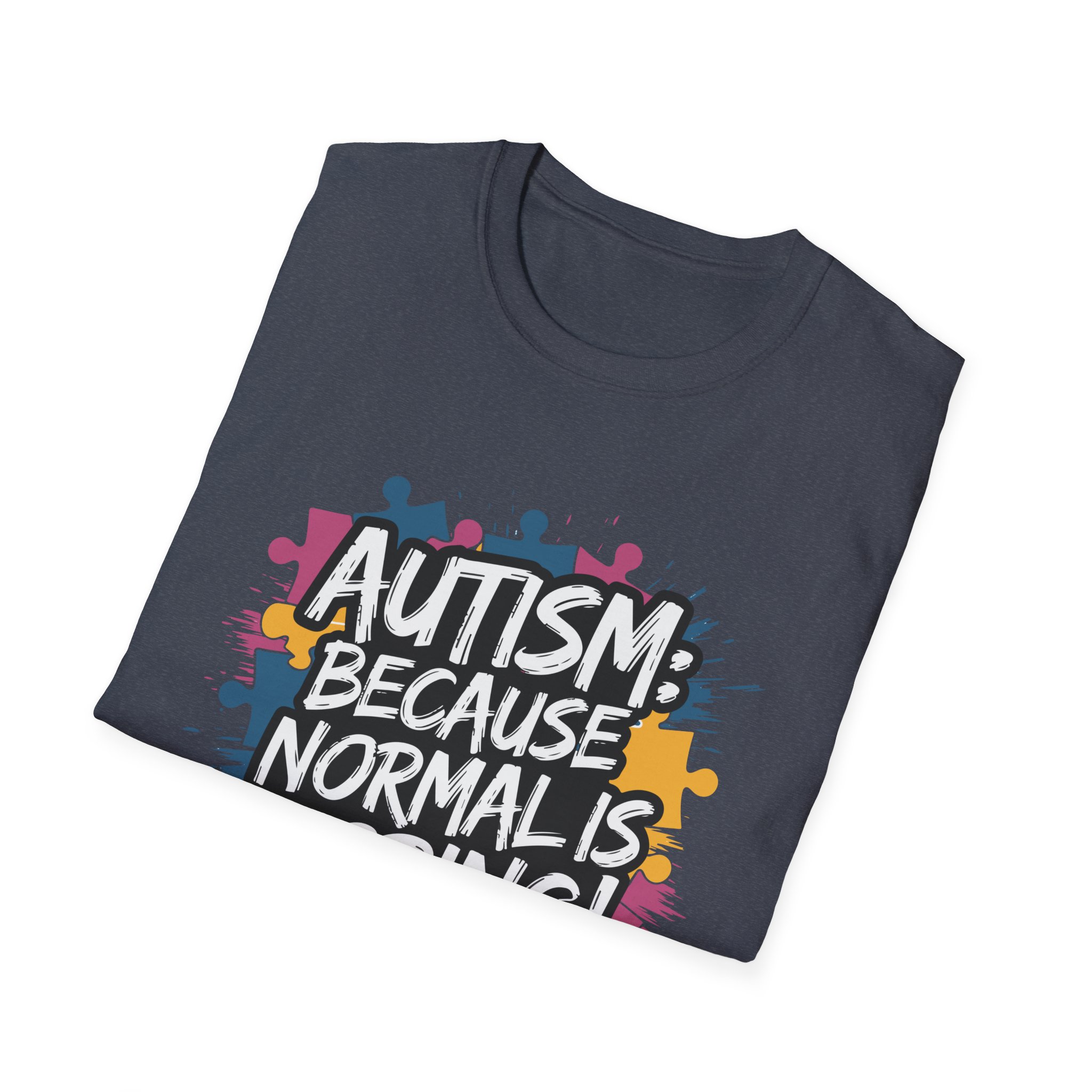 Autism Awareness Softstyle T-Shirt, Unisex Puzzle Piece Tee, Funny Autism Shirt, Gift for Autism Support, Inclusion T-Shirt - Image 52