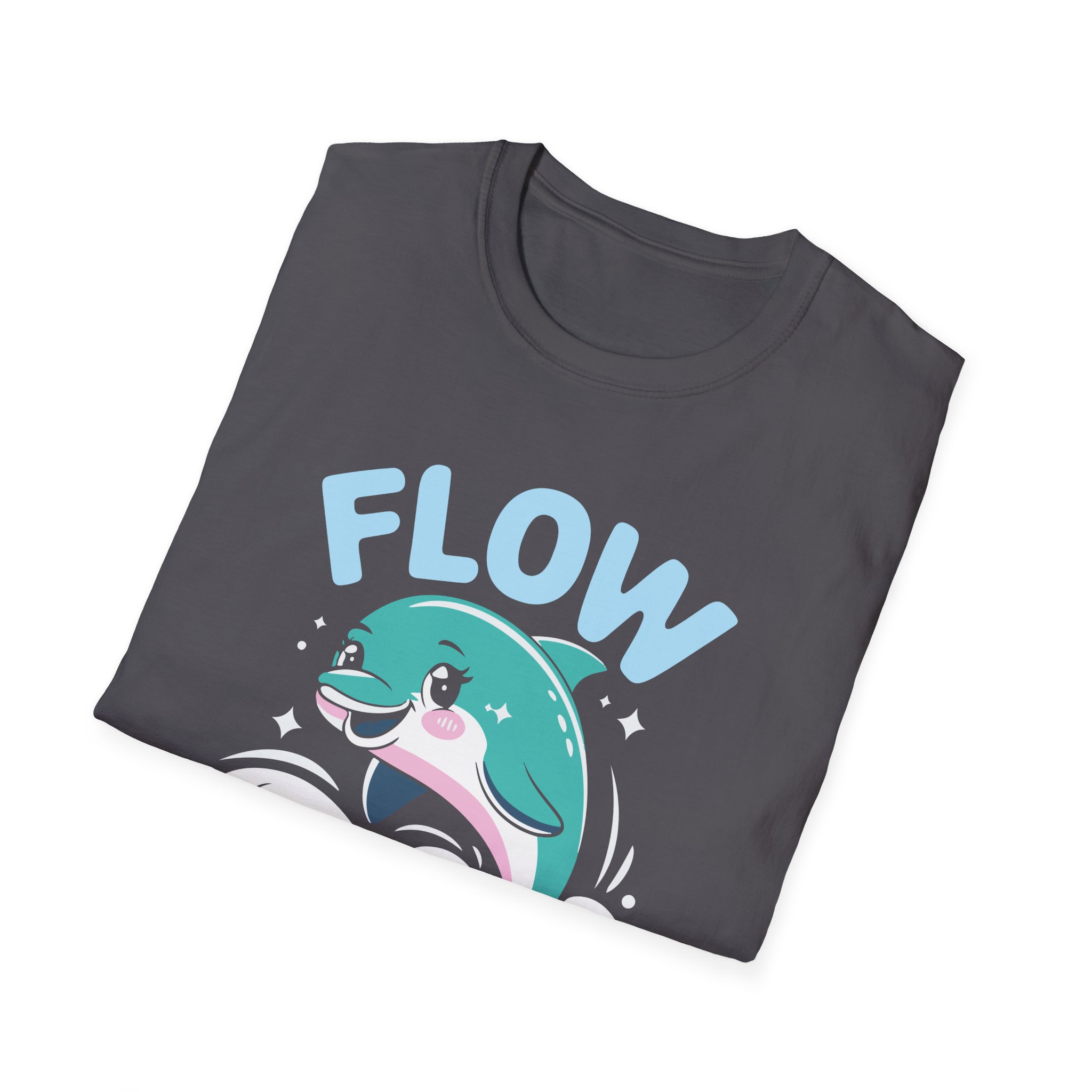 Charming Dolphin T-Shirt - Flow Easy, Fun Gift, Ocean Lover Apparel, Relaxed Fit, Summer Vibes, Casual Wear - Image 36