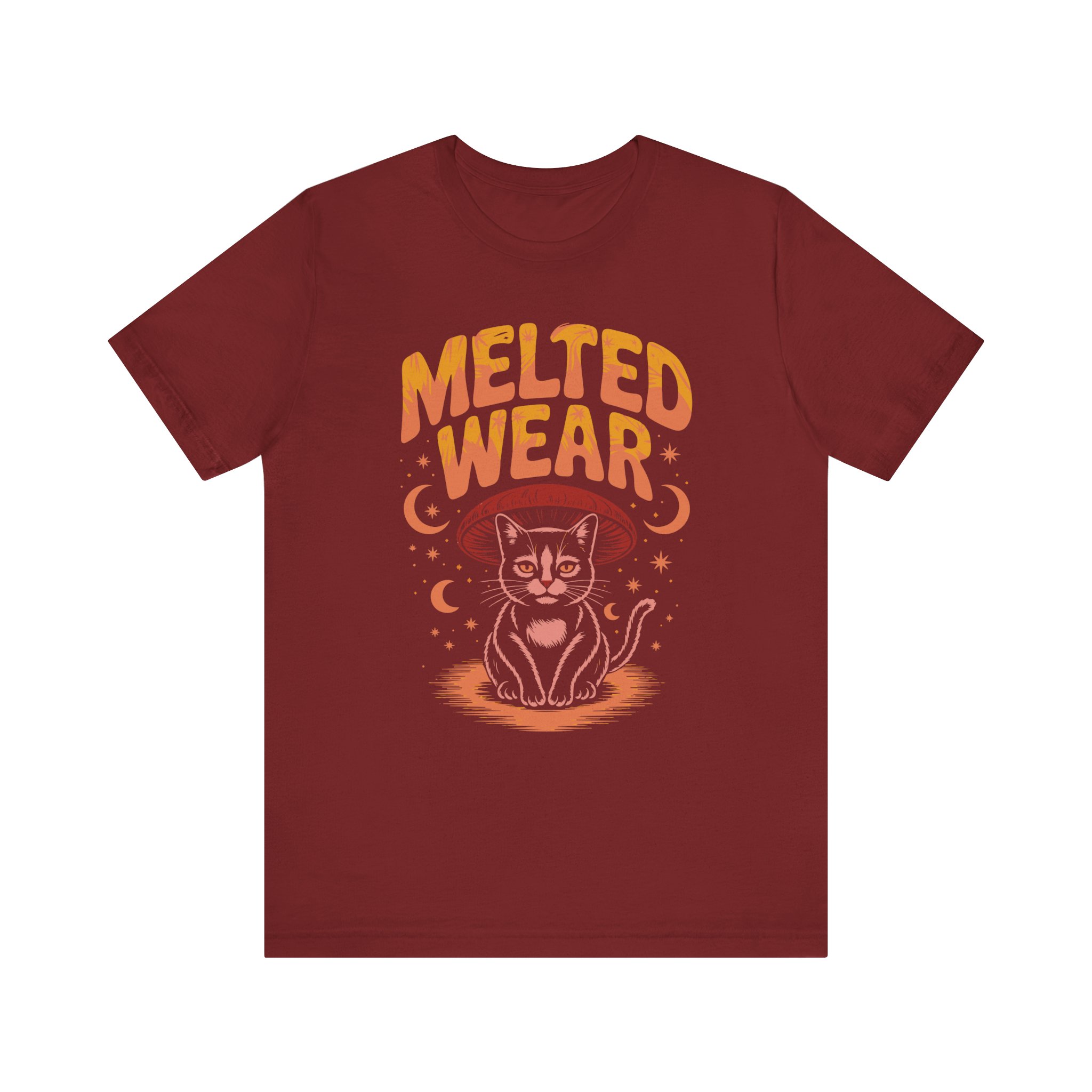 Melted Wear Cat Tee | Unisex Short Sleeve Shirt for Cat Lovers, Cozy Gift, Halloween, Casual Style, Retro Vibe, Fun Graphic - Image 57
