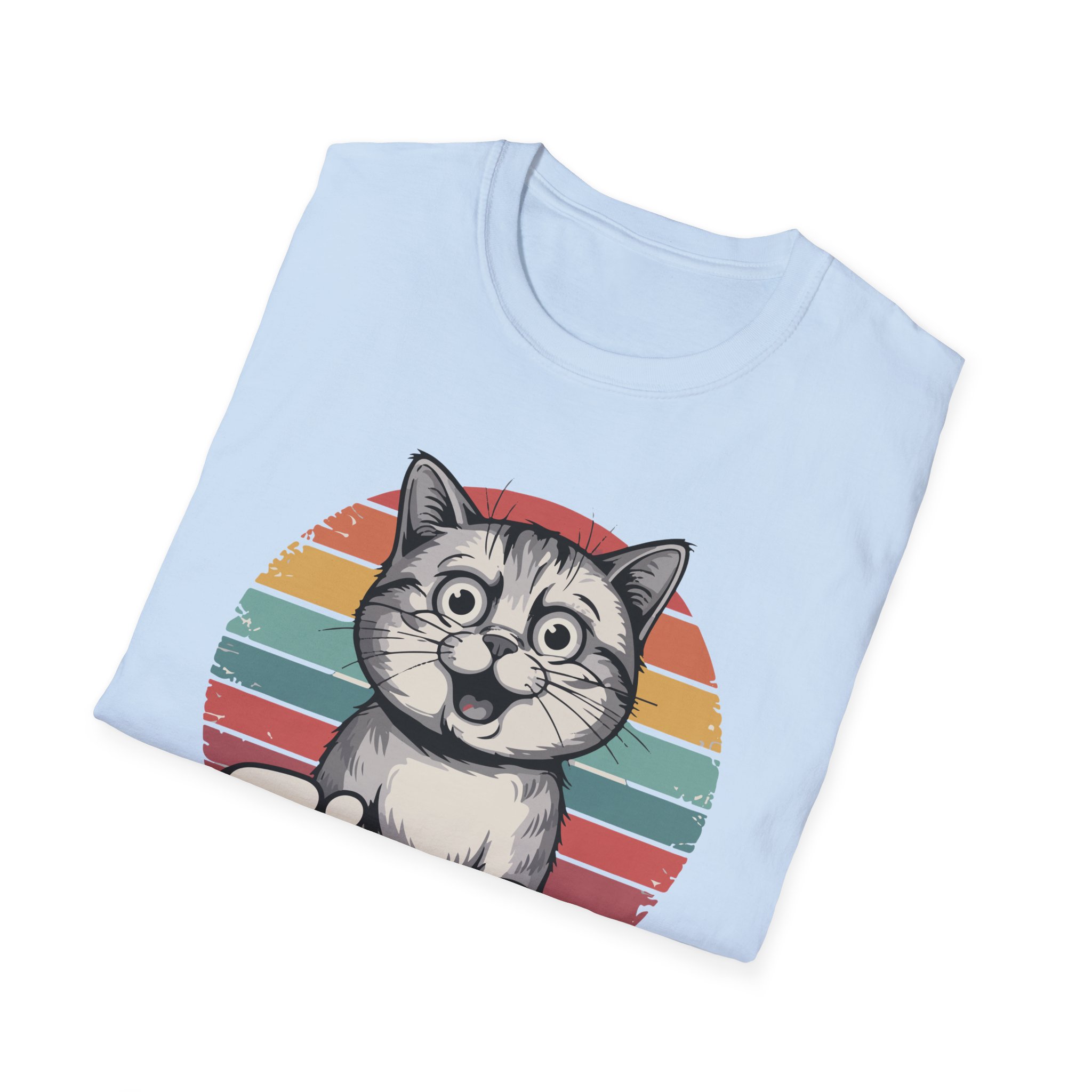 Cat Lover Vintage Fine T-Shirt, Cute Cat Graphic Tee, Unisex Softstyle Top, Perfect Gift for Pet Owners, Casual Wear - Image 28