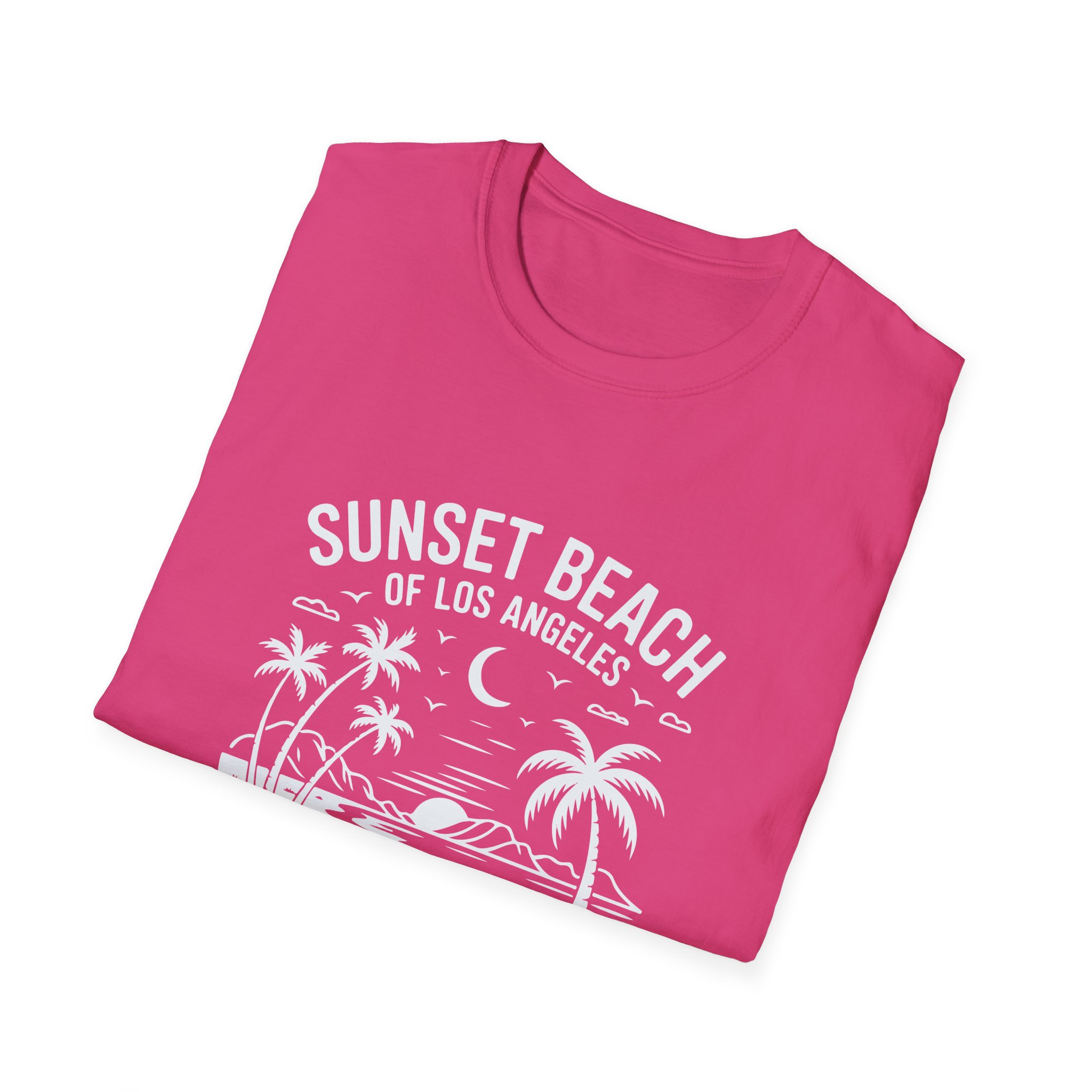 Sunset Beach Unisex T-Shirt | Softstyle Tee for Beach Lovers, Summer Vibes, Casual Wear, Vacation Apparel, Gift Idea - Image 60