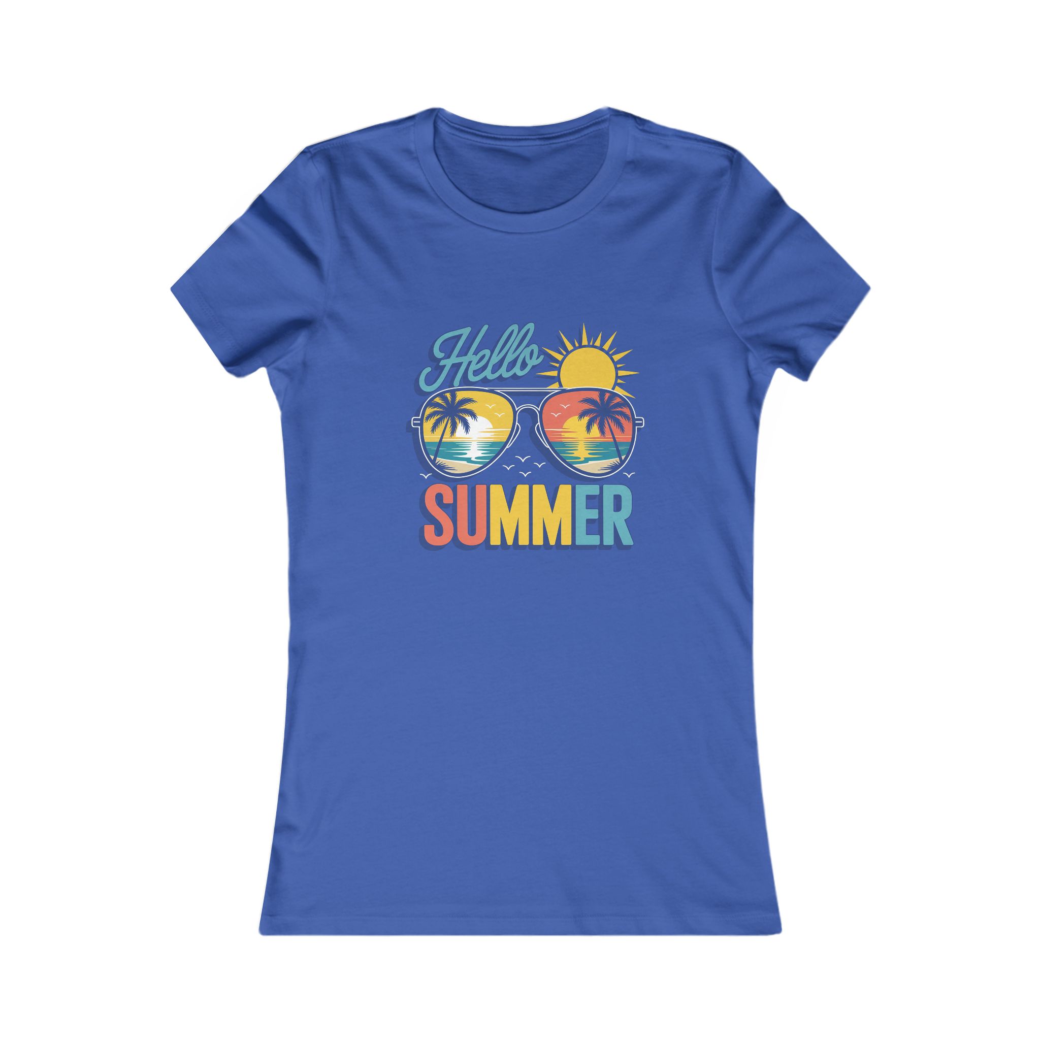 Hello Summer Women's Tee, Summer T-Shirt, Vacation Shirt, Beach Wear, Trendy Graphic Tee - Image 25