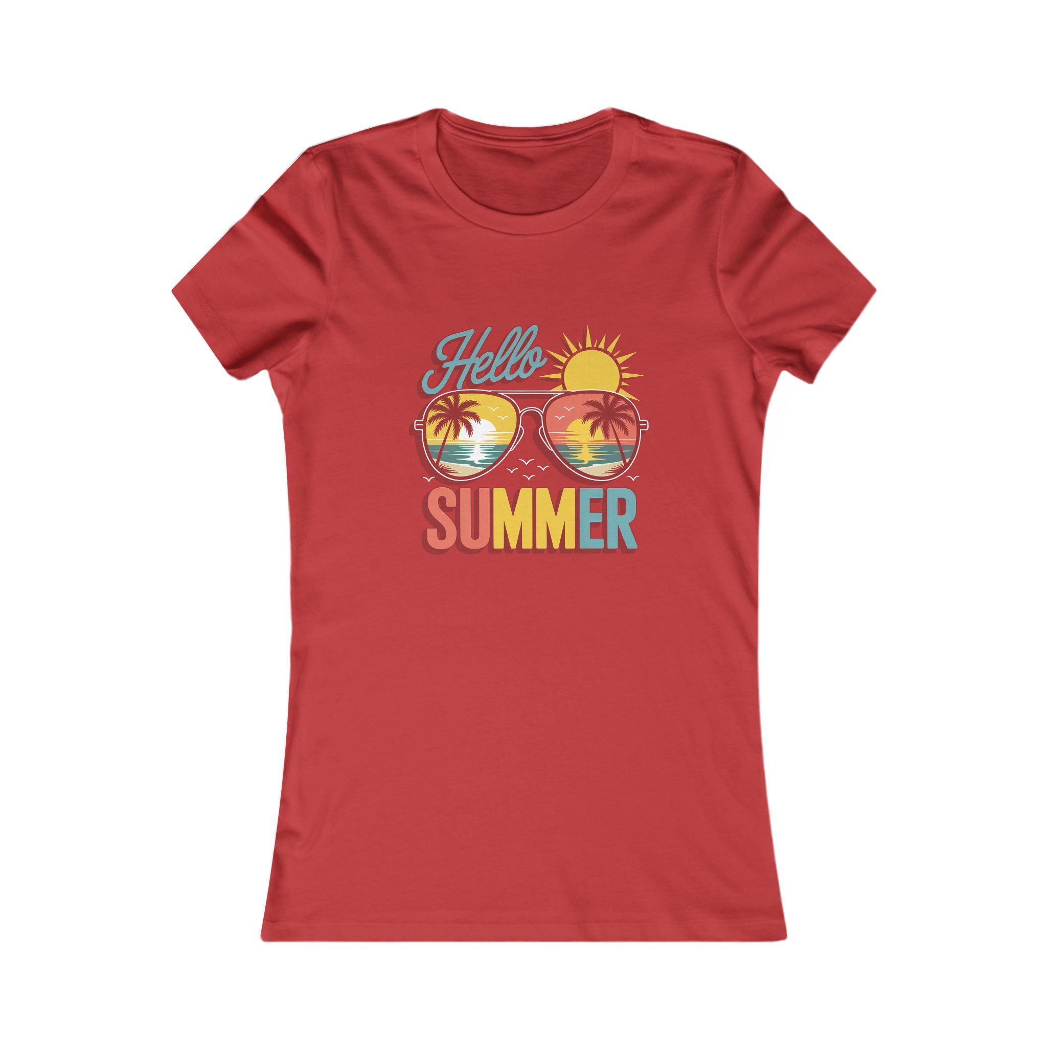 Hello Summer Women's Tee, Summer T-Shirt, Vacation Shirt, Beach Wear, Trendy Graphic Tee - Image 39