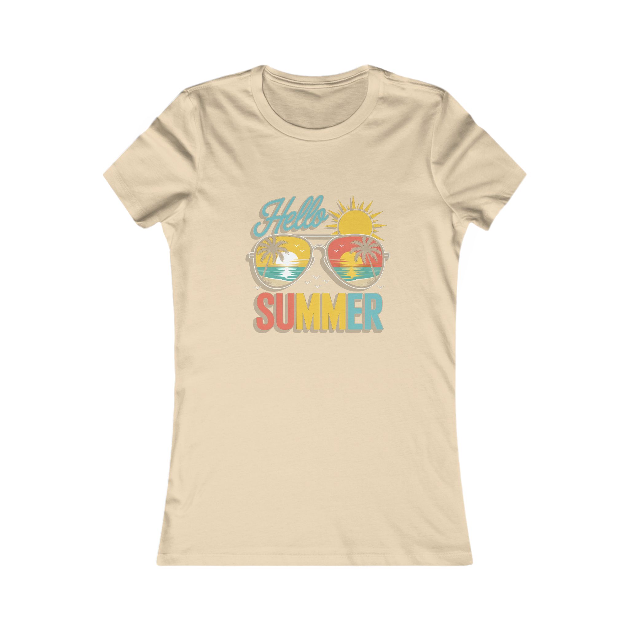 Hello Summer Women's Tee, Summer T-Shirt, Vacation Shirt, Beach Wear, Trendy Graphic Tee - Image 7