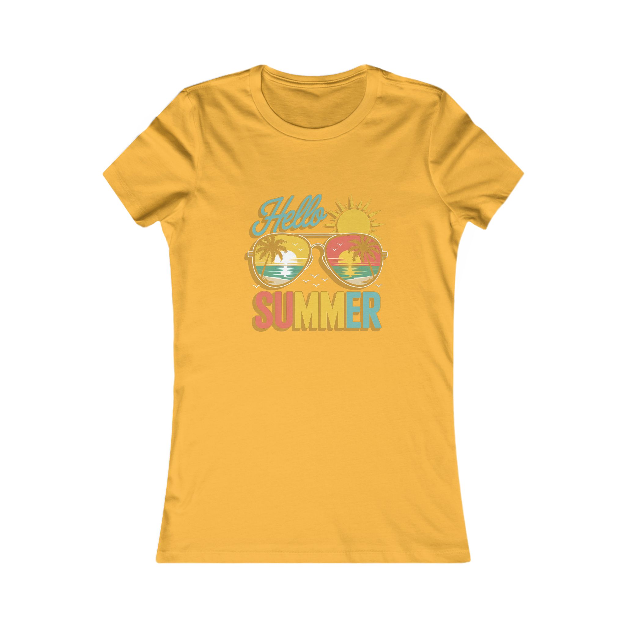 Hello Summer Women's Tee, Summer T-Shirt, Vacation Shirt, Beach Wear, Trendy Graphic Tee - Image 11