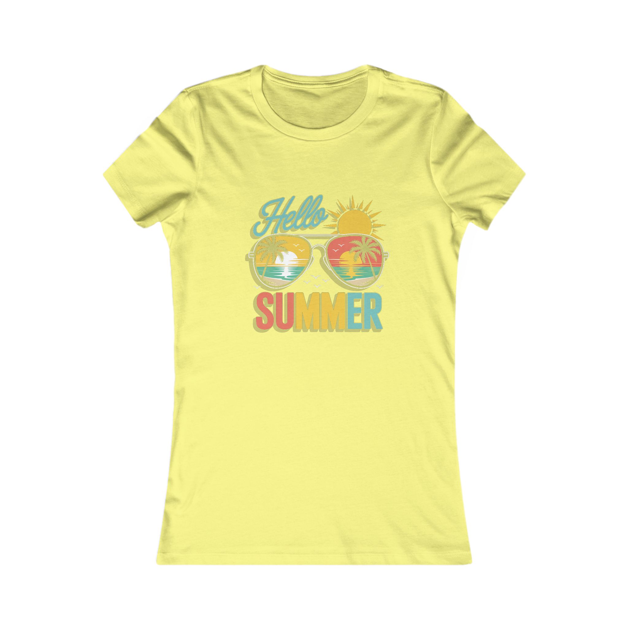 Hello Summer Women's Tee, Summer T-Shirt, Vacation Shirt, Beach Wear, Trendy Graphic Tee - Image 13