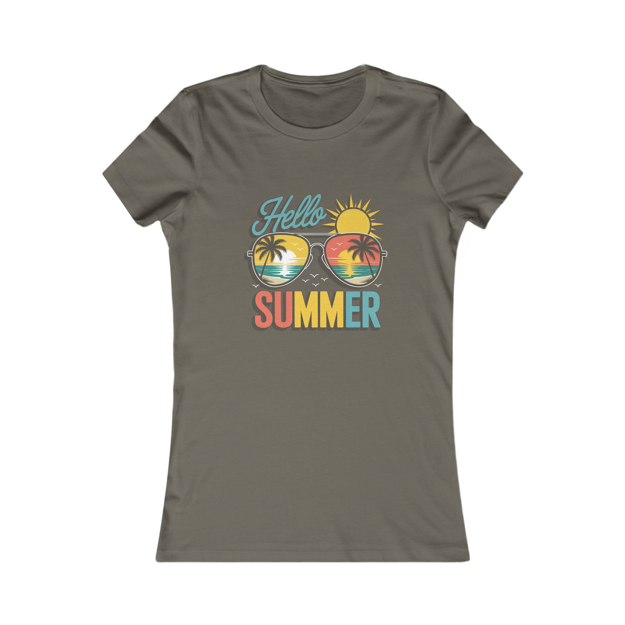 Hello Summer Women's Tee, Summer T-Shirt, Vacation Shirt, Beach Wear, Trendy Graphic Tee - Image 15