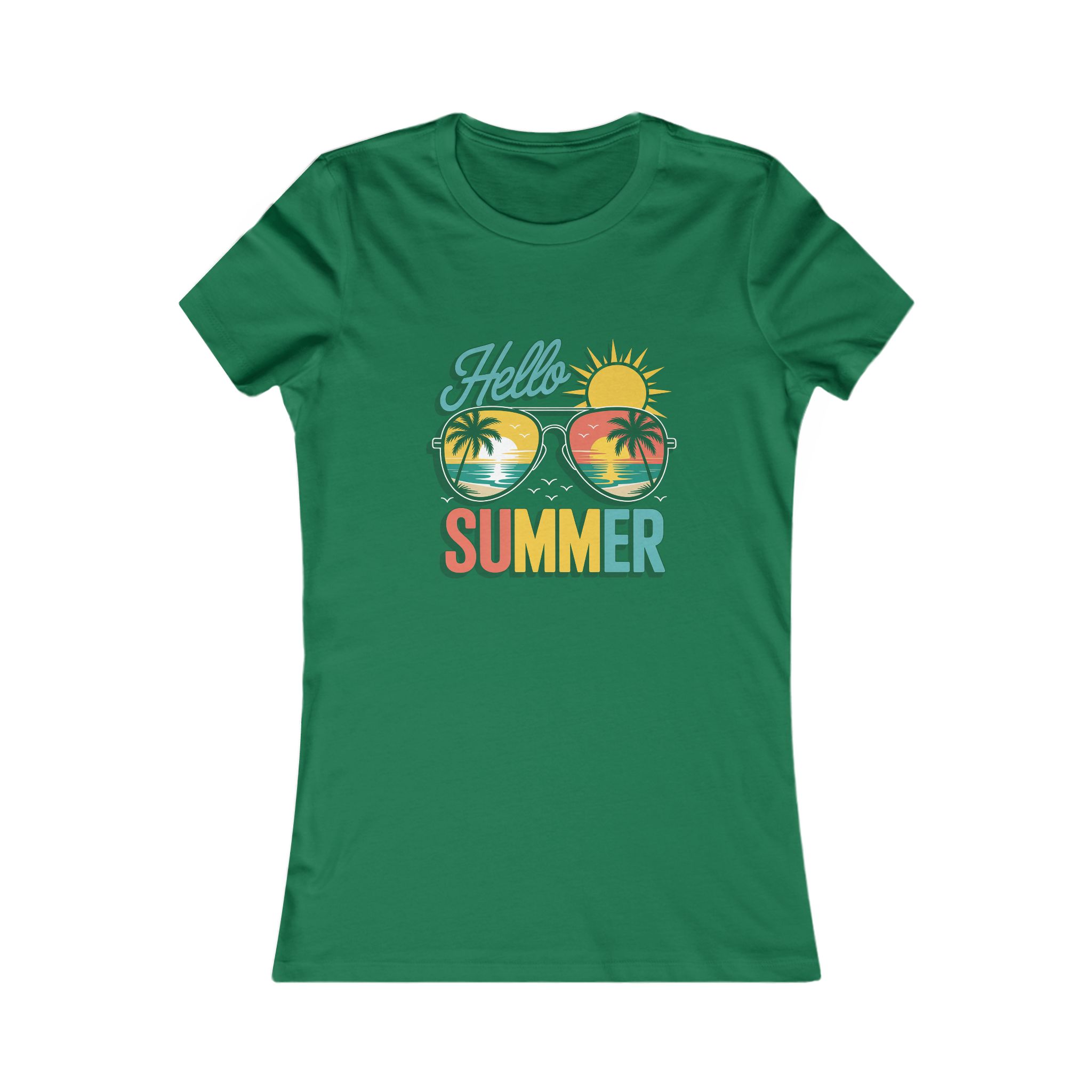 Hello Summer Women's Tee, Summer T-Shirt, Vacation Shirt, Beach Wear, Trendy Graphic Tee - Image 19