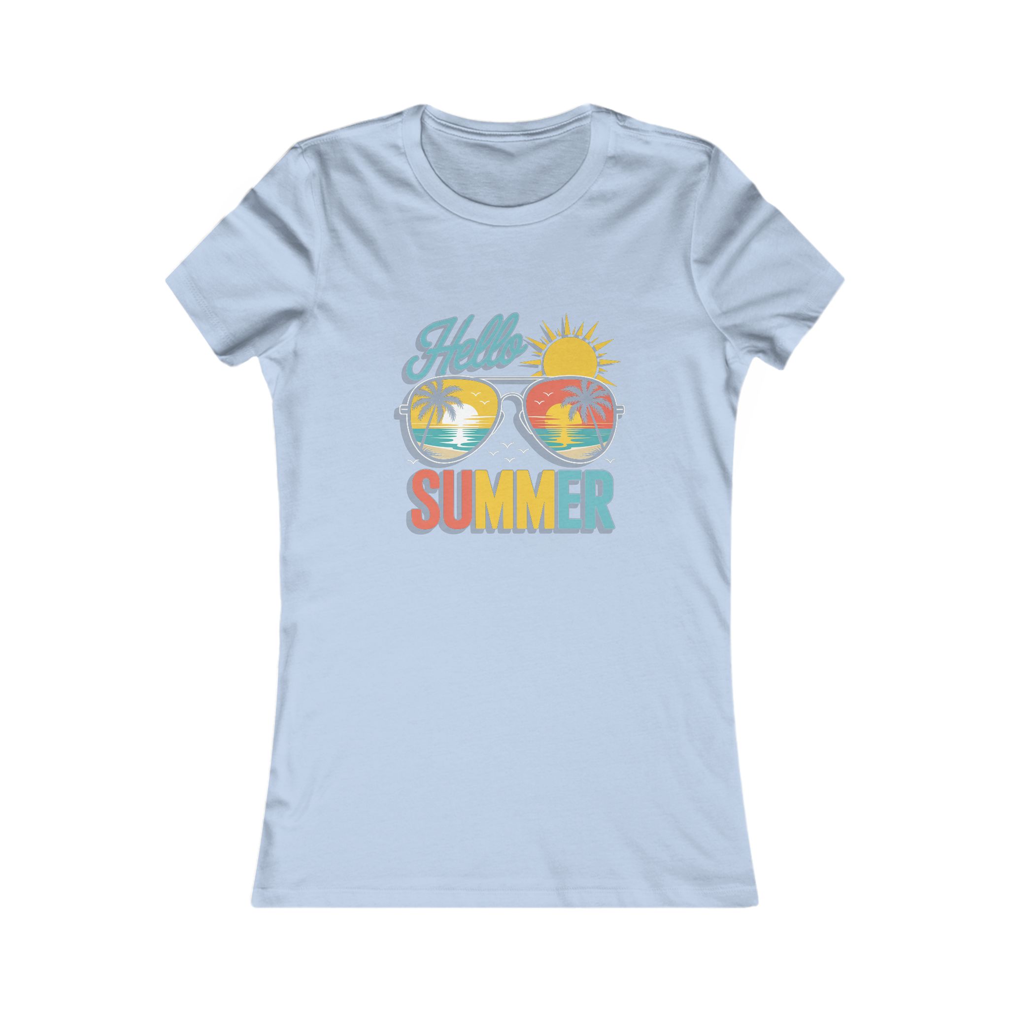 Hello Summer Women's Tee, Summer T-Shirt, Vacation Shirt, Beach Wear, Trendy Graphic Tee - Image 21