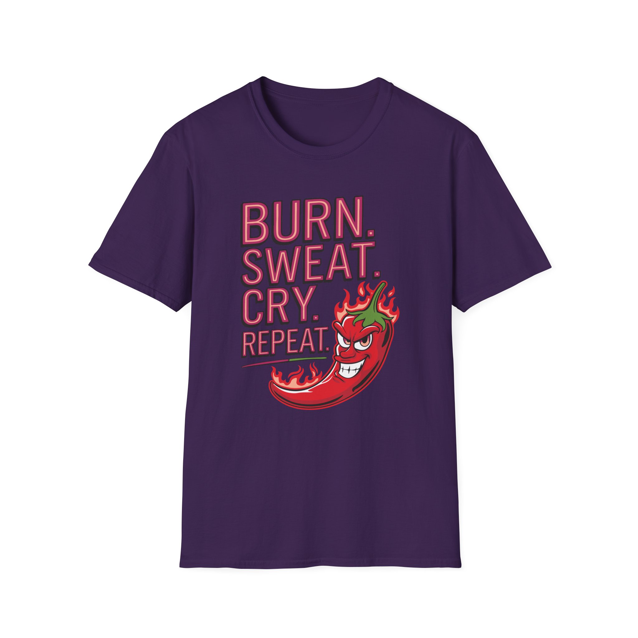Funny Fitness T-Shirt - "BURN.SWEAT.CRY.REPEAT", Gym Wear, Workout Tee, Motivational Shirt, Activewear - Image 45
