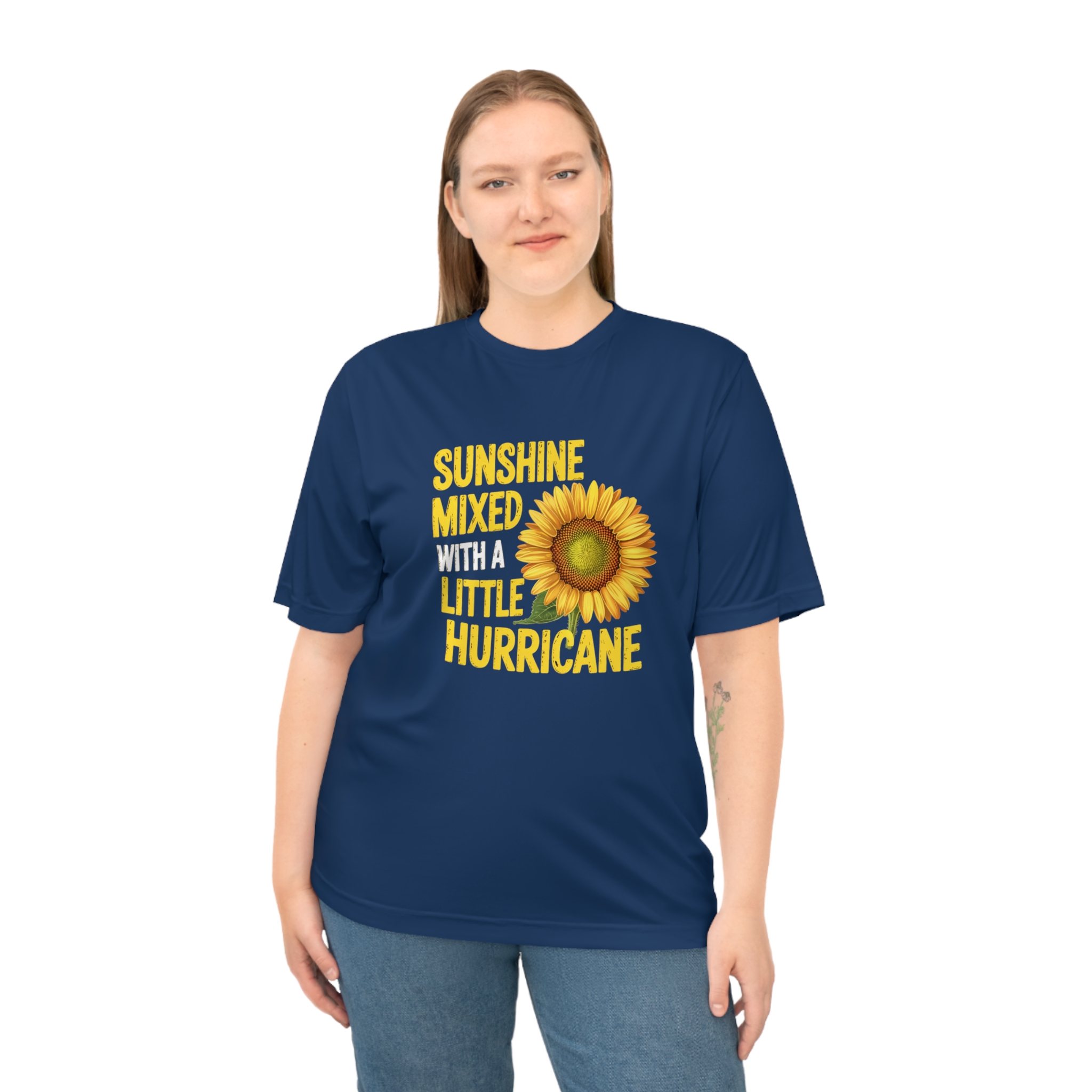 Sunshine Mixed with a Little Hurricane Unisex Performance T-shirt - Gift for Nature Lovers, Casual Wear, Summer Fashion, - Image 11