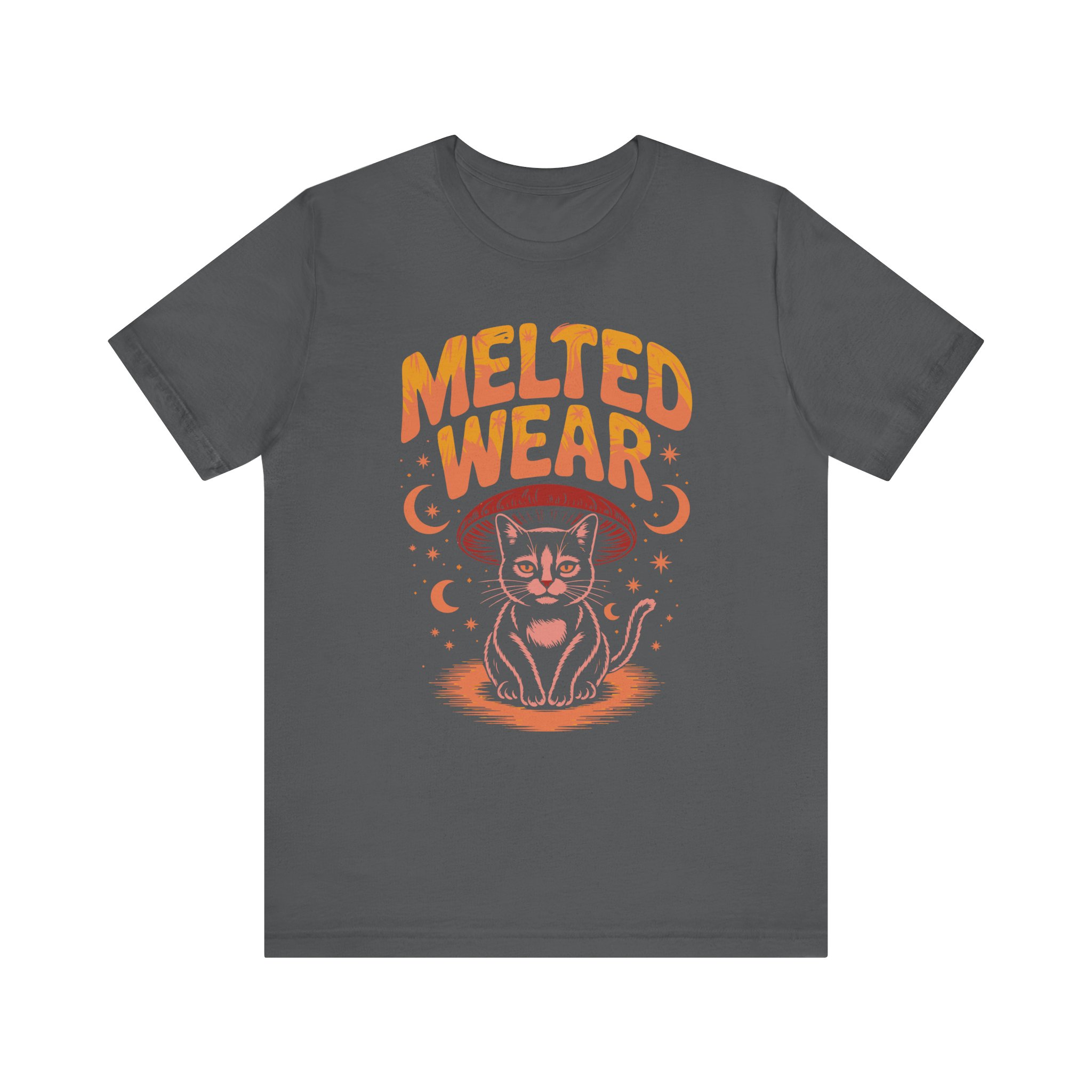 Melted Wear Cat Tee | Unisex Short Sleeve Shirt for Cat Lovers, Cozy Gift, Halloween, Casual Style, Retro Vibe, Fun Graphic - Image 29
