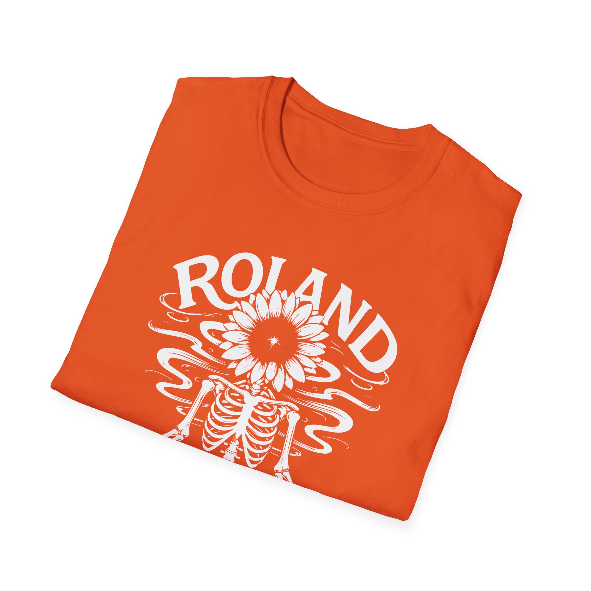 Roland Skeleton T-Shirt, Fun Summer Tee, Gift for Friends, Casual Outfit, Festival Wear, Halloween Apparel - Image 8
