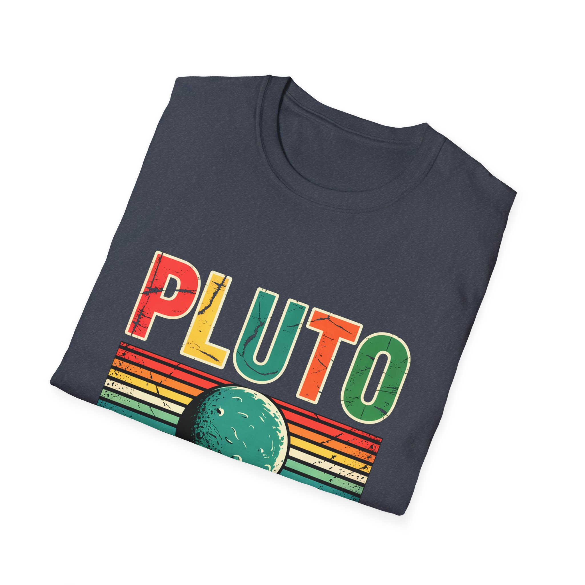 Retro Pluto Commemorative T-Shirt, Vintage Space Tee, Astronomy Lover Gift, Planet Remembrance Shirt, Unisex Softstyle Top - Image 64