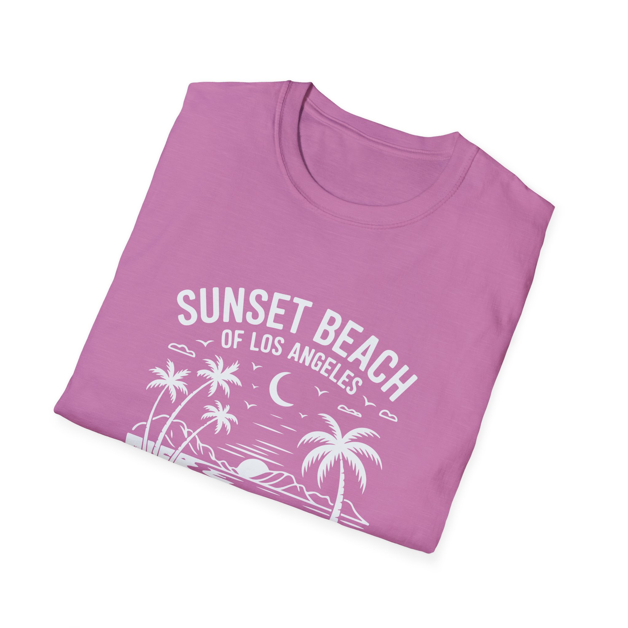 Sunset Beach Unisex T-Shirt | Softstyle Tee for Beach Lovers, Summer Vibes, Casual Wear, Vacation Apparel, Gift Idea - Image 52