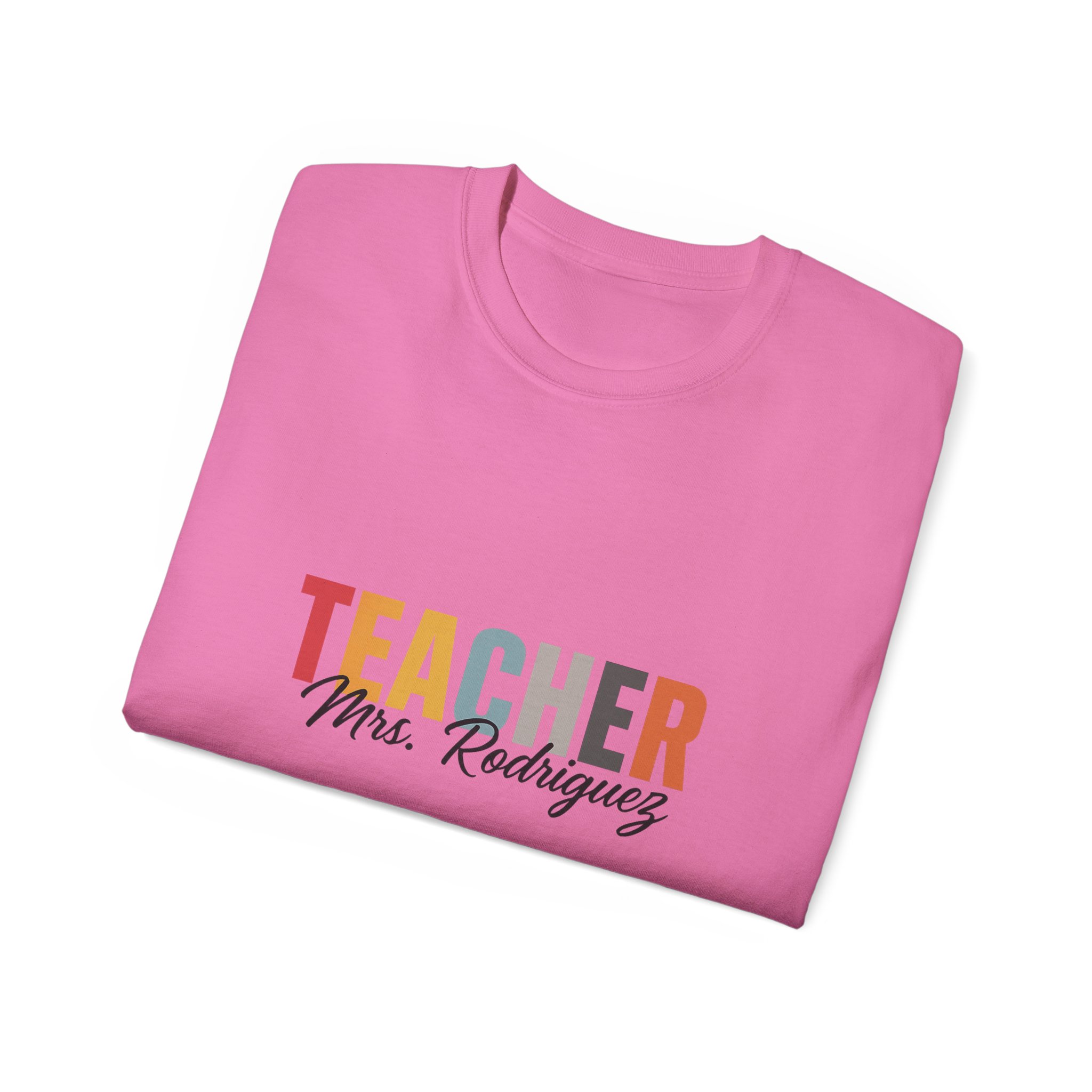 Personalized Teacher Tee for Educators, Great Gift for Teachers, Unisex Cotton Shirt, Back to School Apparel, Teacher's Day - Image 72