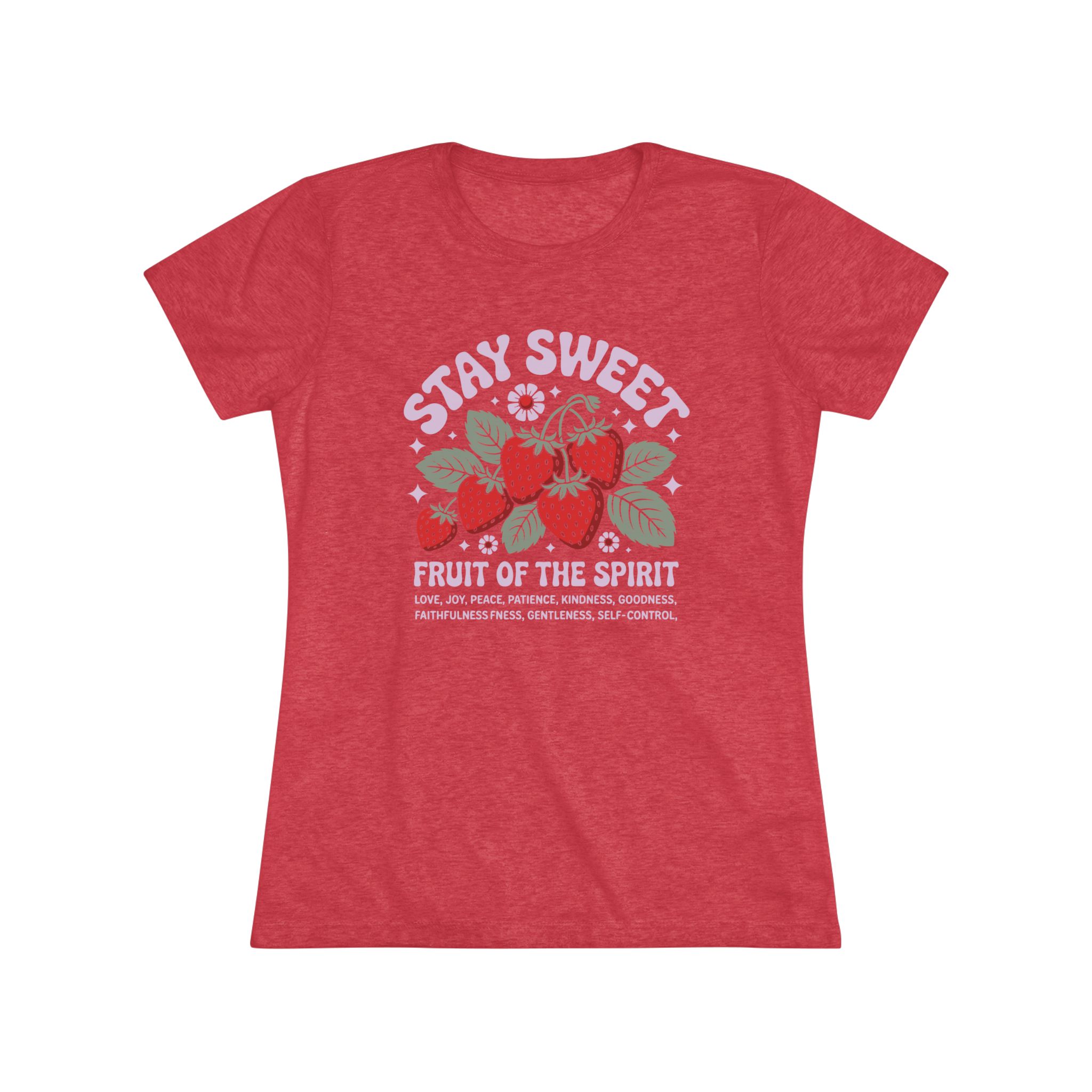 Stay Sweet Women's Triblend Tee, Inspirational Shirt, Faith-Based Gift, Casual Wear, Summer Top, Cute Graphic Tee - Image 13