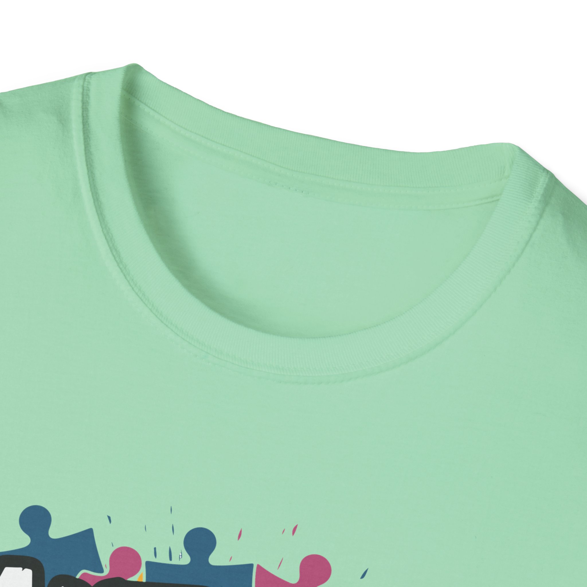 Autism Awareness Softstyle T-Shirt, Unisex Puzzle Piece Tee, Funny Autism Shirt, Gift for Autism Support, Inclusion T-Shirt - Image 35