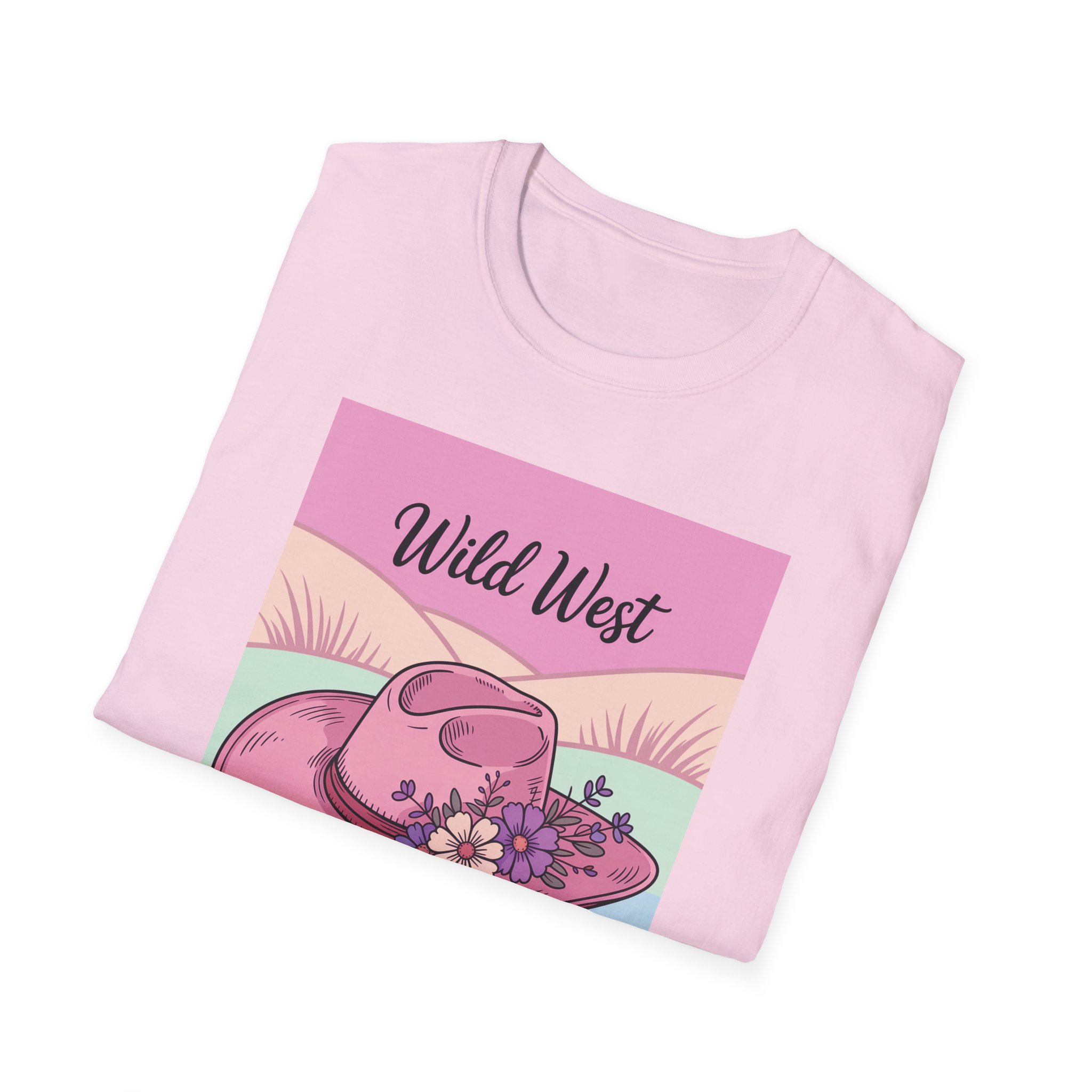 Wild West Floral Unisex Tee | Vintage Cowboy Hat Shirt, Boho Fashion, Western Aesthetic, Casual Summer Wear, Gift for Cowgirl - Image 88