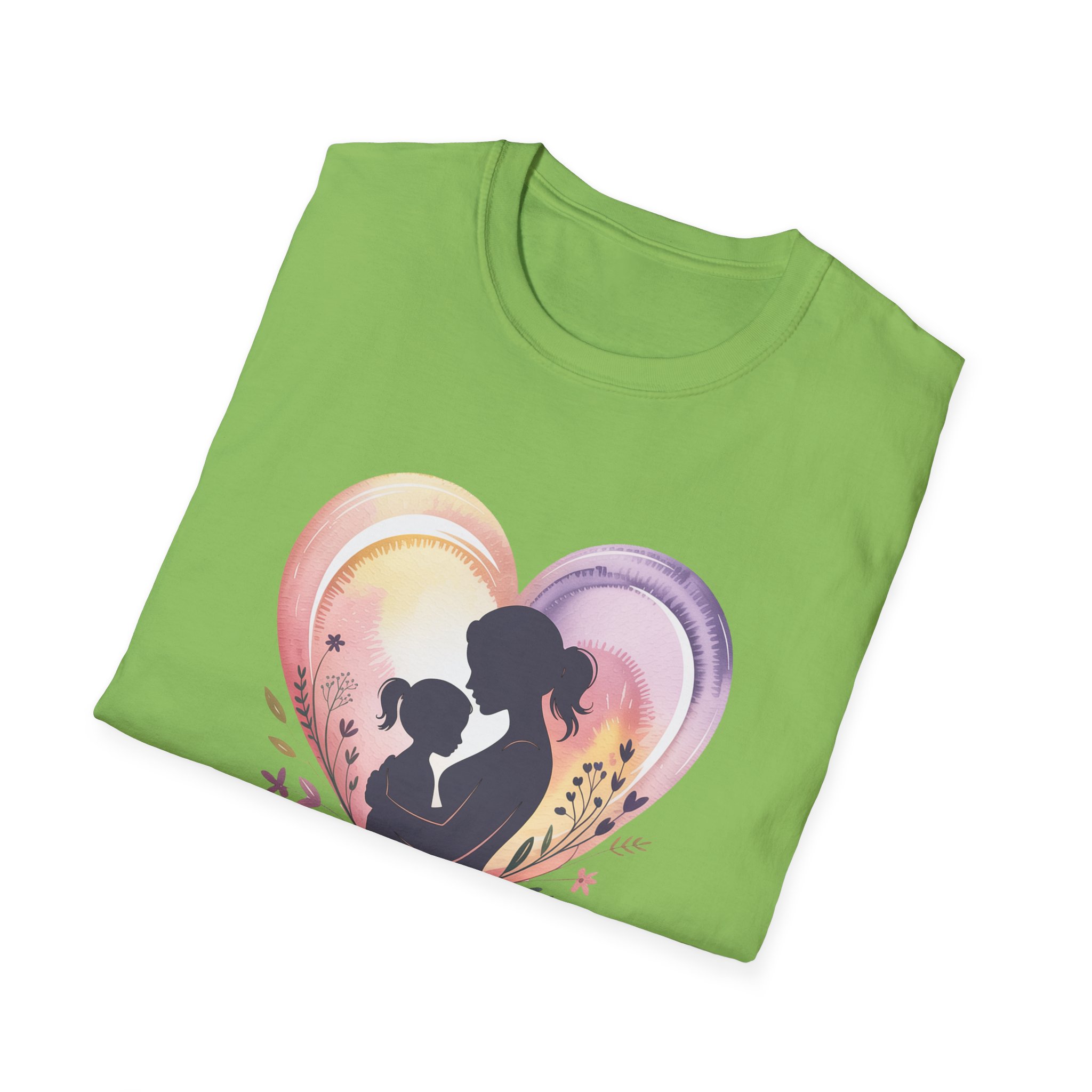 Mother's Love T-Shirt, Unisex Tee, Gift for Mom, Heart Design, Mother's Day Gift, Family Love Shirt - Image 28