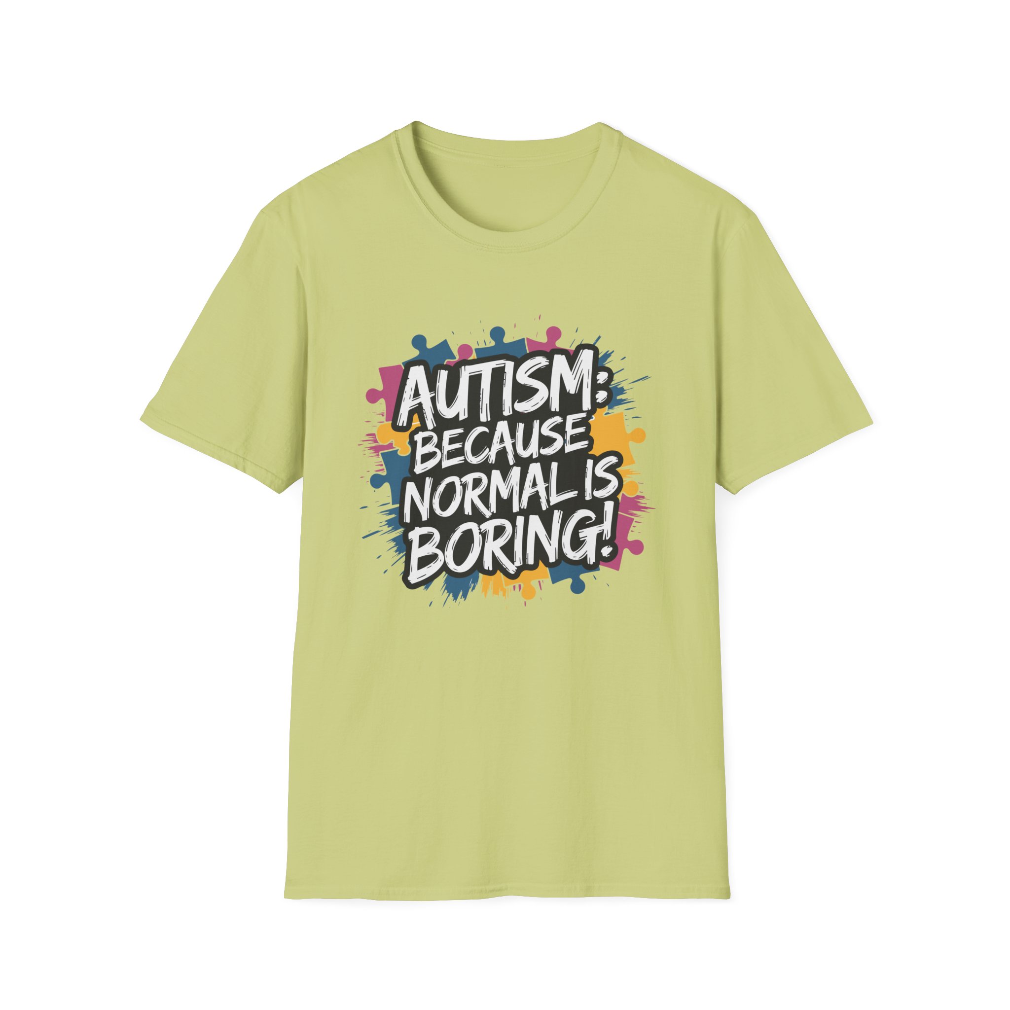 Autism Awareness Softstyle T-Shirt, Unisex Puzzle Piece Tee, Funny Autism Shirt, Gift for Autism Support, Inclusion T-Shirt - Image 25