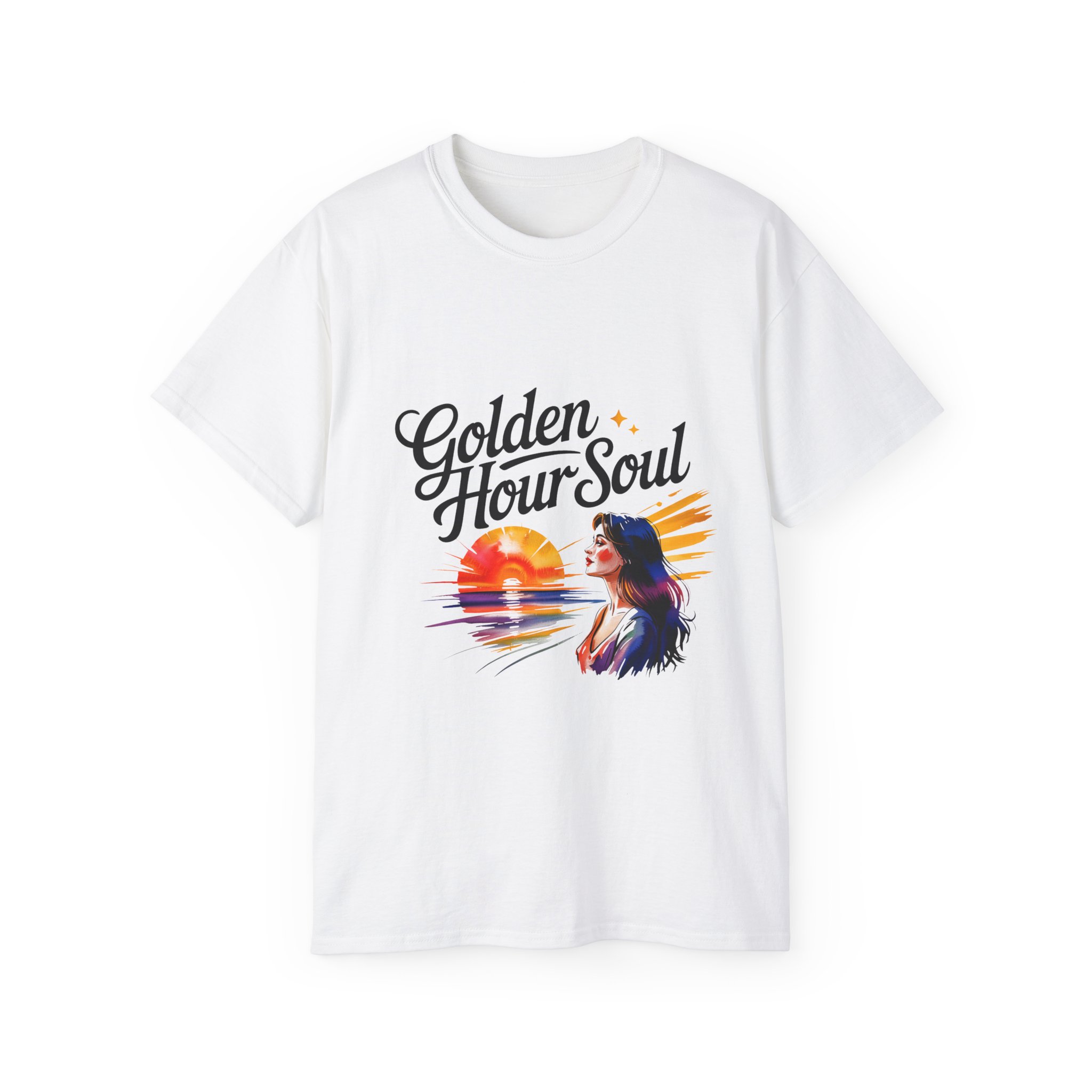 Golden Hour Soul Tee - Unisex Cotton T-Shirt, Comfortable Casual Wear, Perfect for Nature Lovers, Gift for Friends, Summer