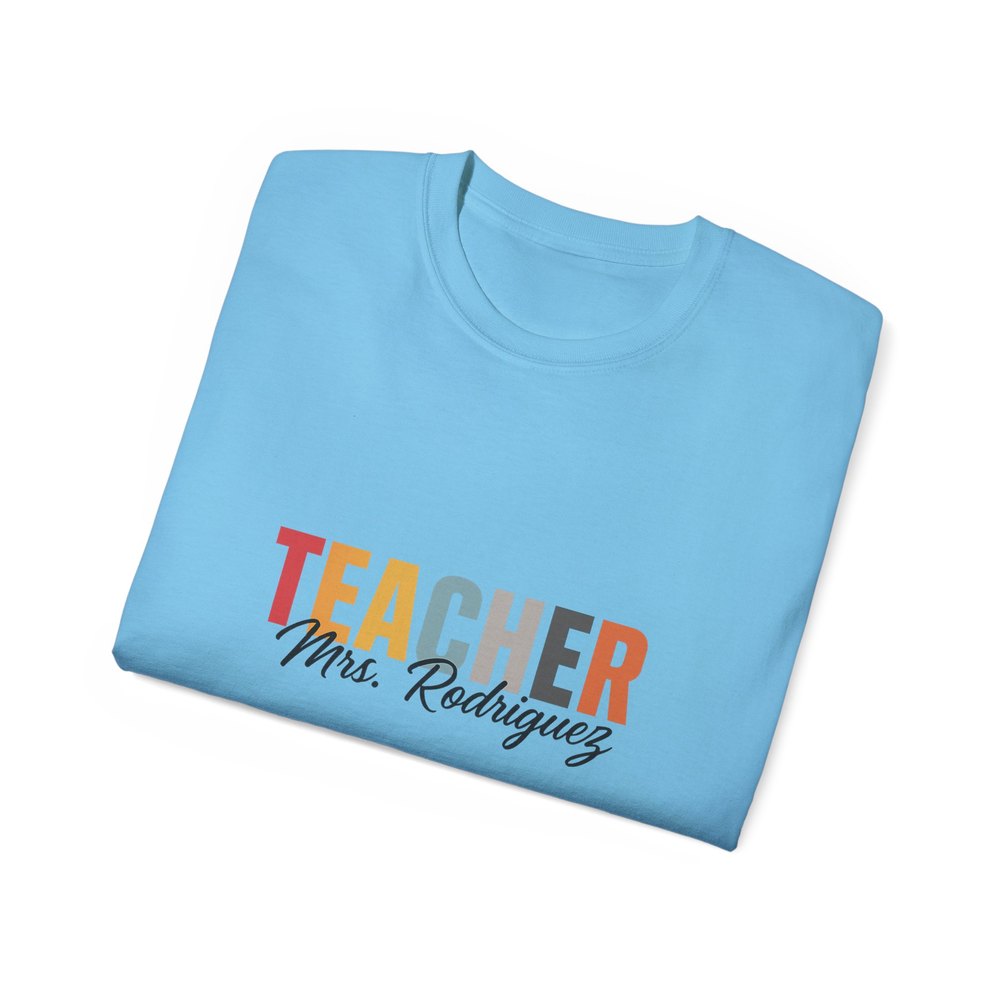 Personalized Teacher Tee for Educators, Great Gift for Teachers, Unisex Cotton Shirt, Back to School Apparel, Teacher's Day - Image 52