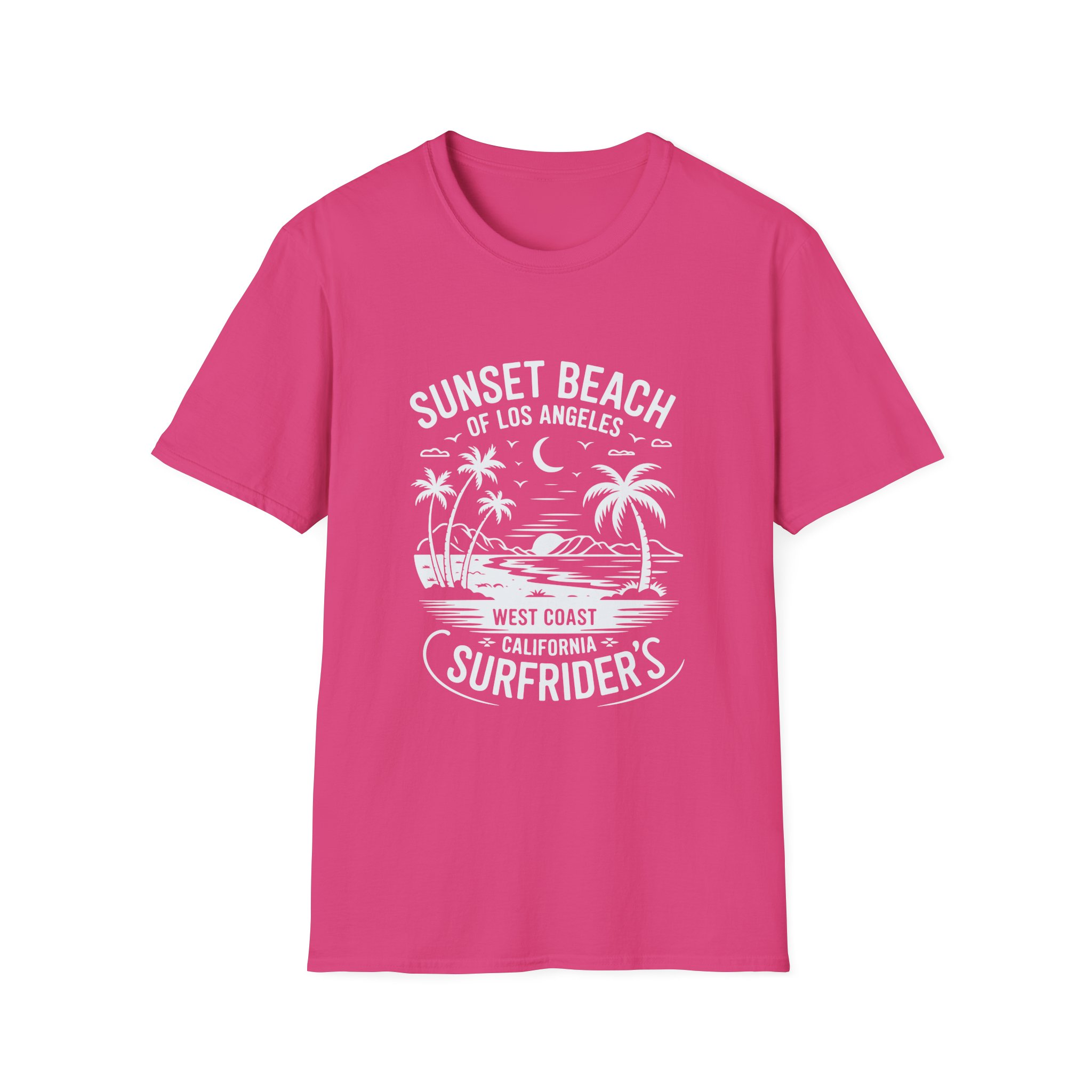 Sunset Beach Unisex T-Shirt | Softstyle Tee for Beach Lovers, Summer Vibes, Casual Wear, Vacation Apparel, Gift Idea - Image 57
