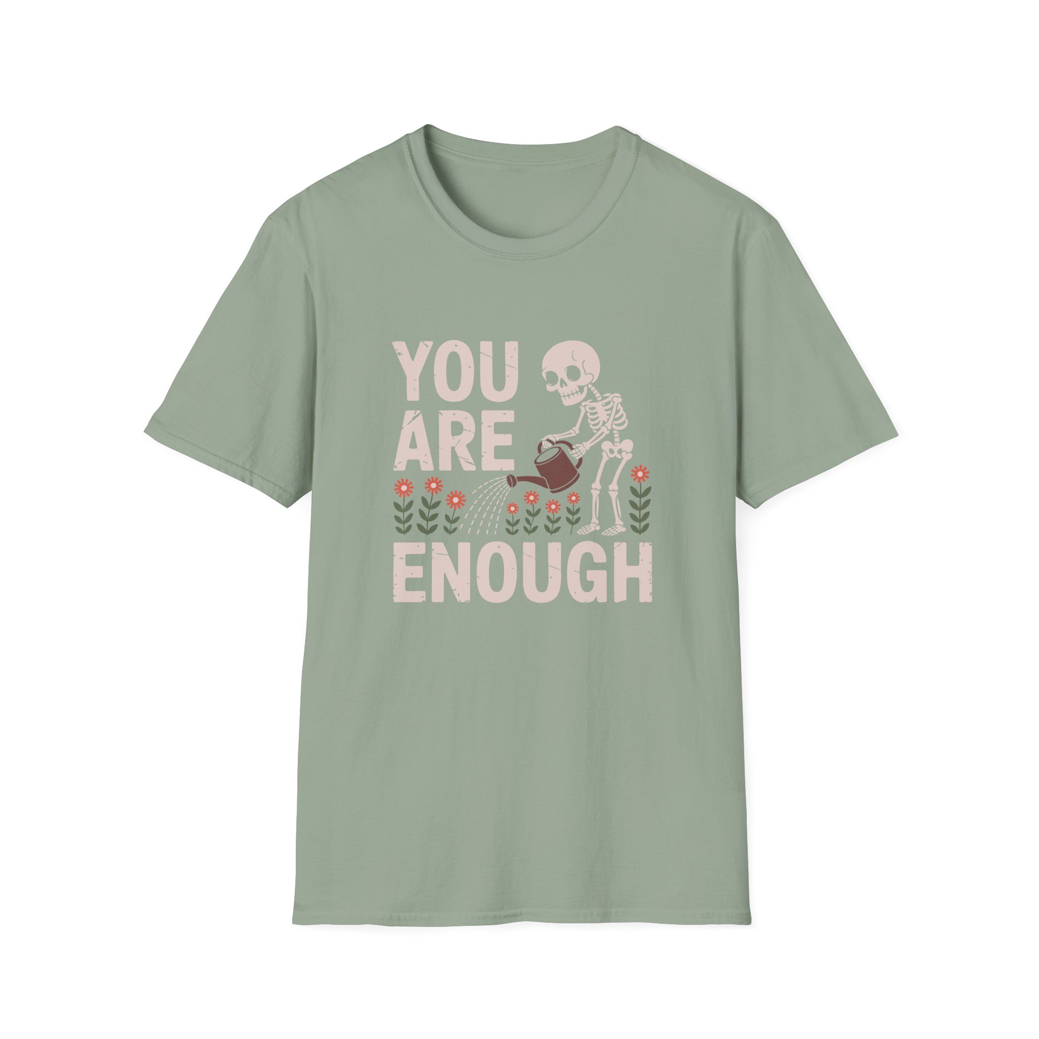 You Are Enough Skeleton T-Shirt, Unisex Tee for Self-Love, Motivational Gift, Casual Wear, Halloween, Affirmation Shirt - Image 17